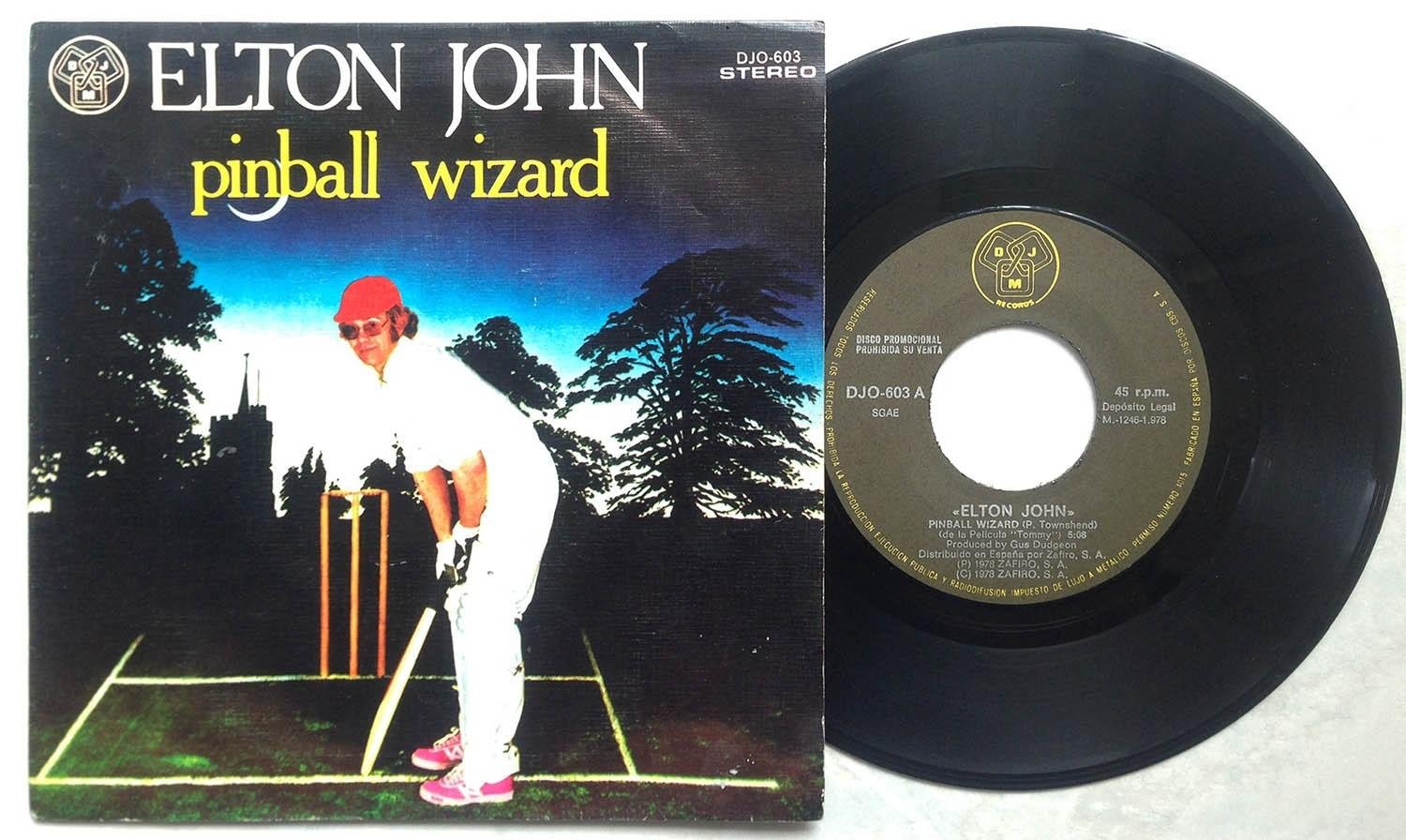 ELTON JOHN 'Pinball Wizard' 1978 Spanish promo 7" Köp på Tradera