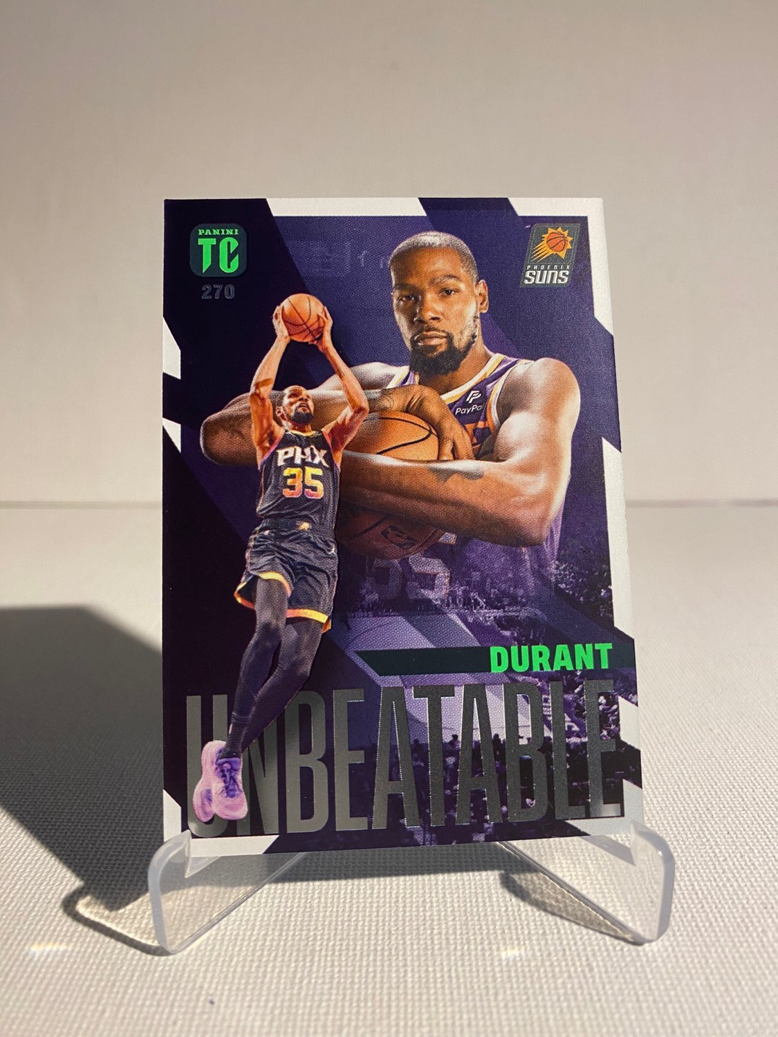 PANINI NBA TOP CLASS 2024 UNBEATABLE KEVIN DURANT BLUE PHOENIX SUNS CARD # 270