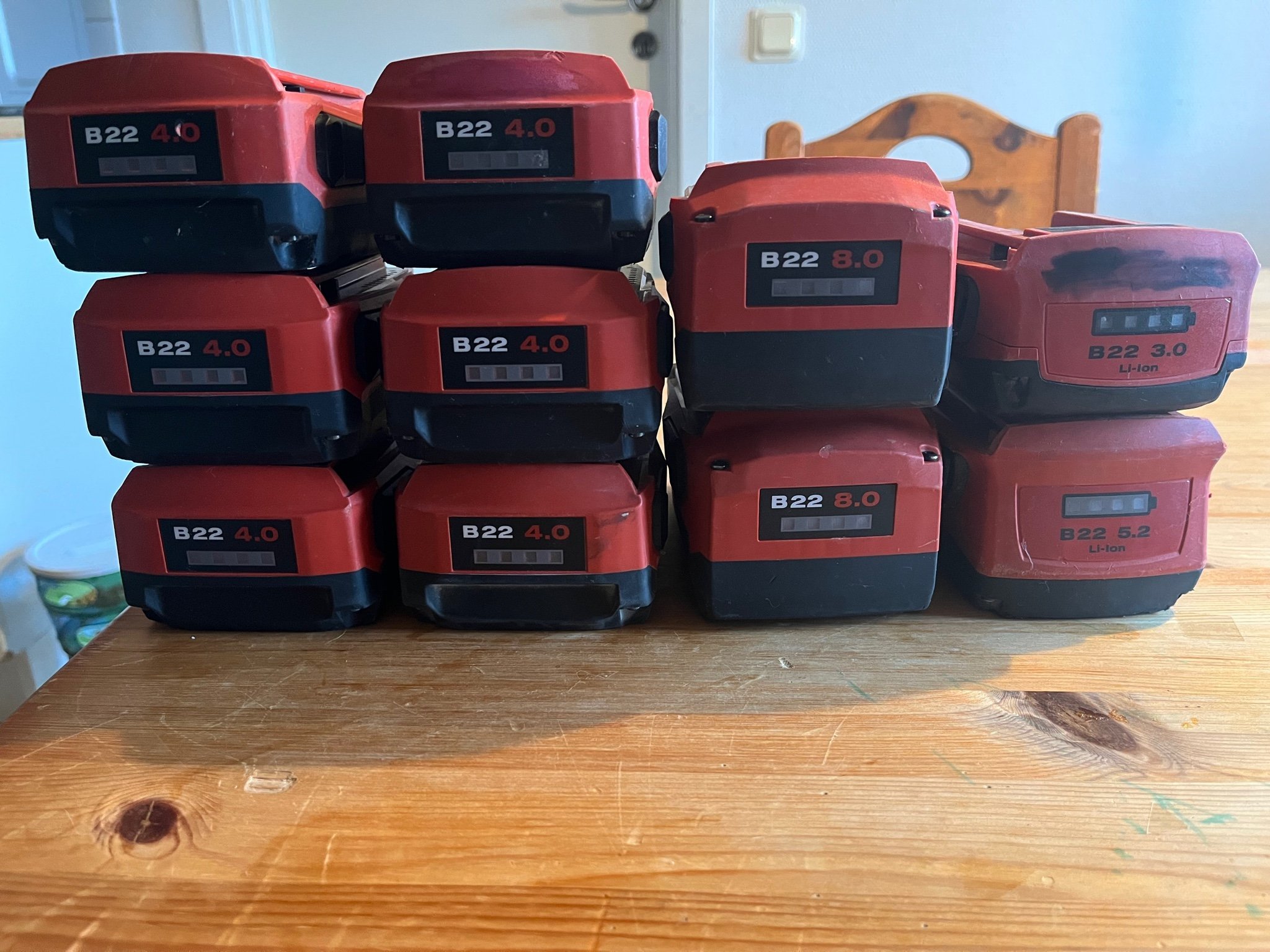 Hilti batterier