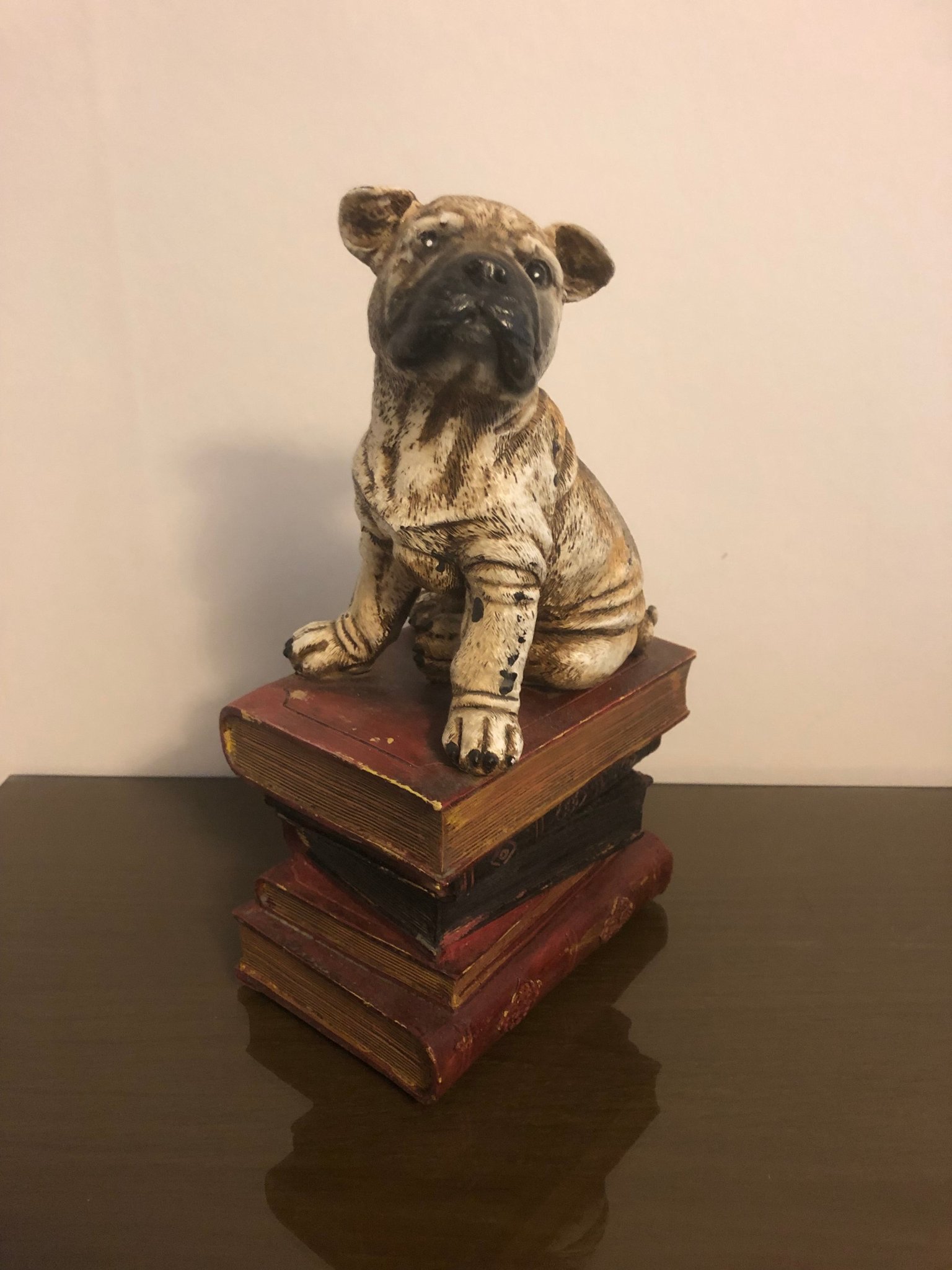 Bokstöd med hund och böcker 13x9x23 cm Ny! (368493884) ᐈ Köp på Tradera