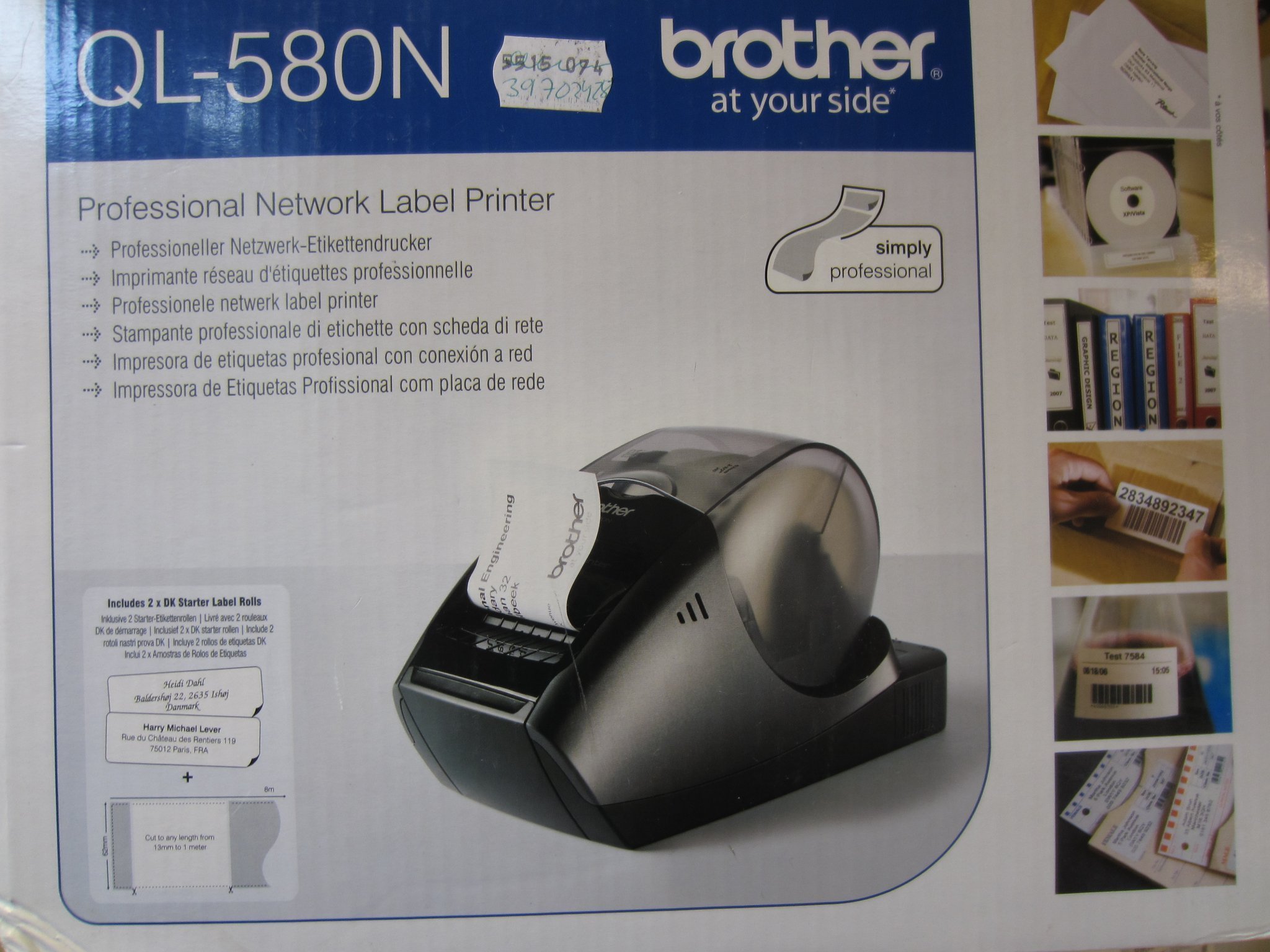 ETIKETTSKRIVARE BROTHER QL580N HELT NY I ORGIN.. (389569499) ᐈ Köp på
