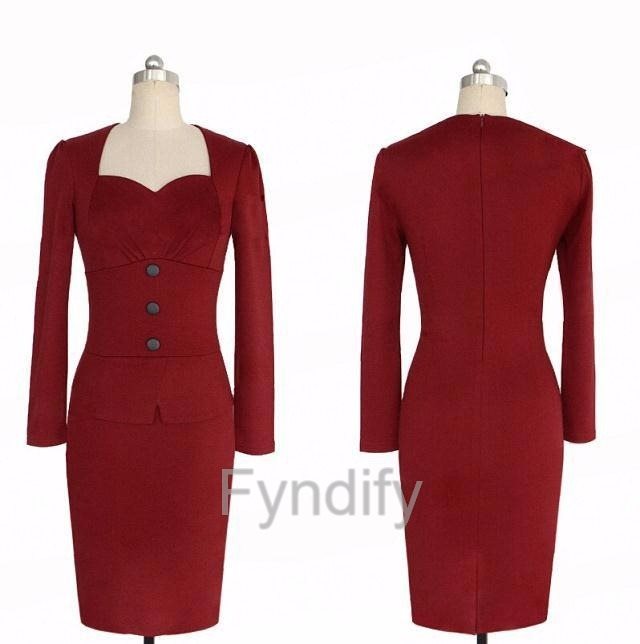 Klänning Business Röd Strlk Strlk Strlk XL ea546a Klänning Business Röd Strlk Strlk Strlk XL ea546a