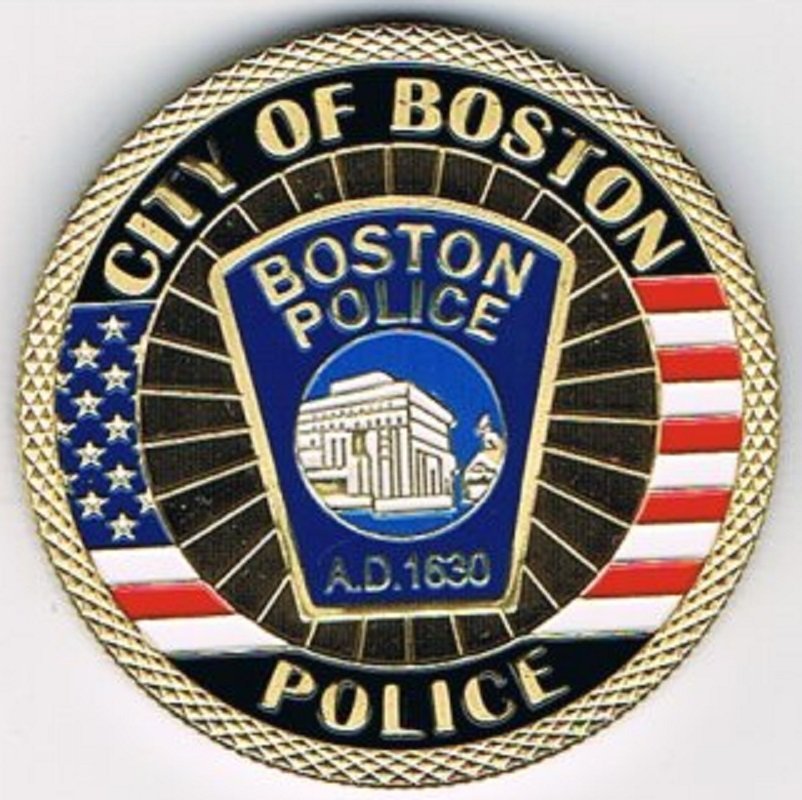 USA . Boston Police Department . Guldöverdrag (415703521) ᐈ Köp på Tradera