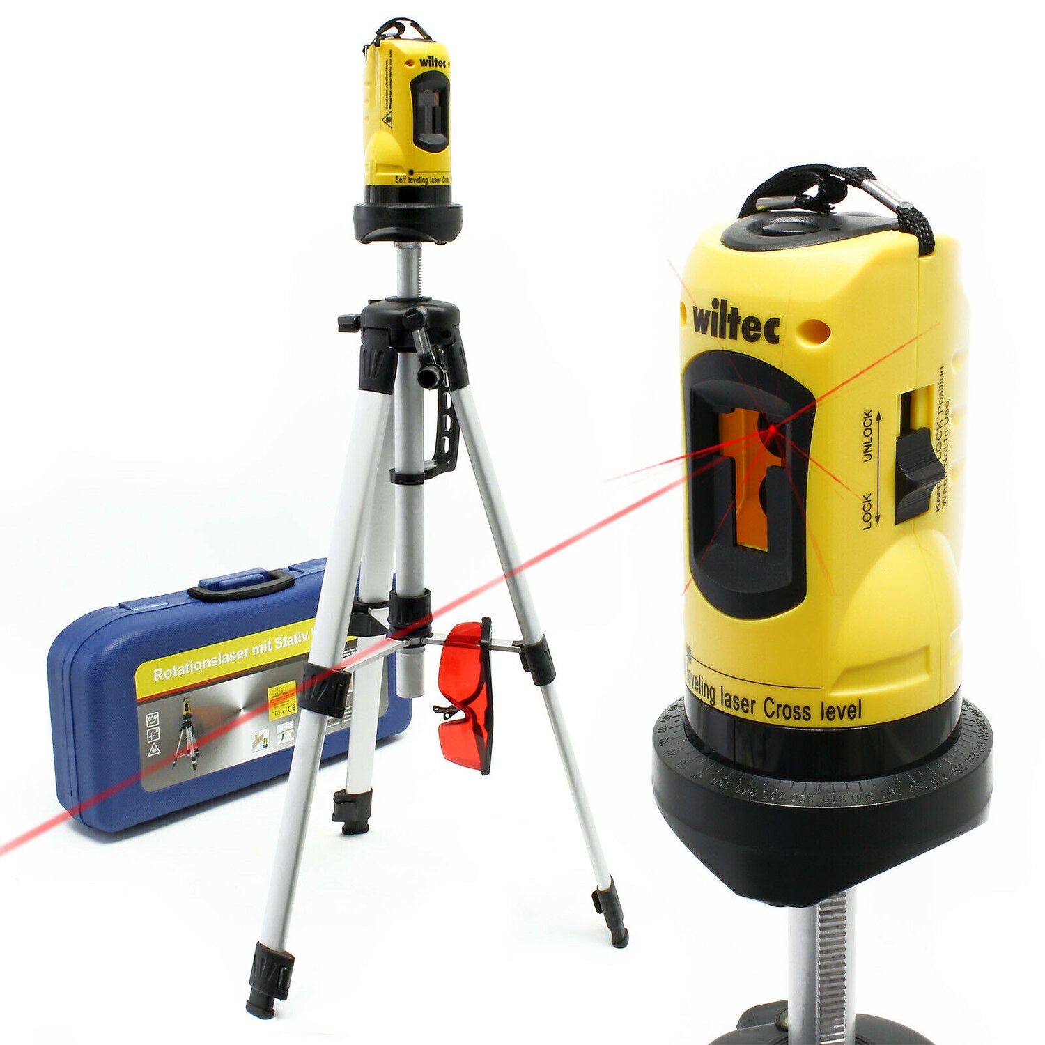 Lasernivå Line cross tripod Konstruktio.. (388416341) ᐈ Bilavgas på Tradera