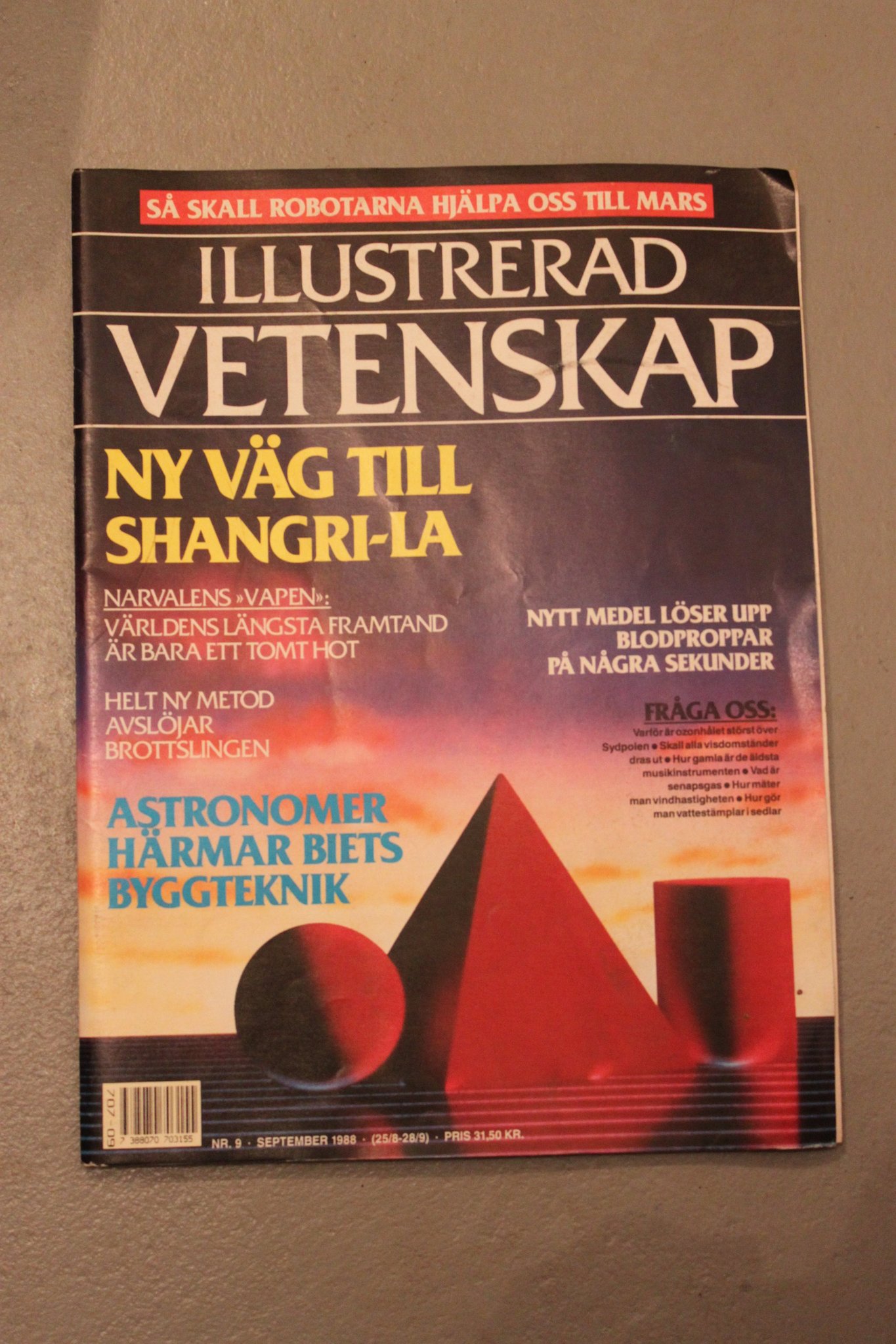 Illustrerad vetenskap nr. 9, september 1988 (410899182) ᐈ Köp på Tradera