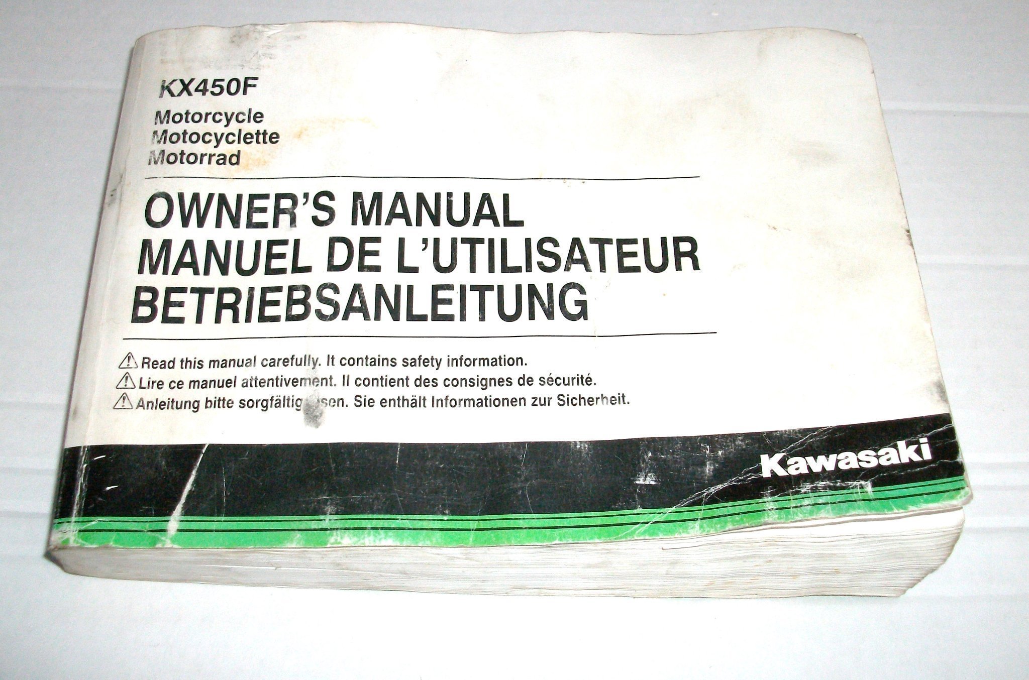 MANUAL KAWASAKI KX450F Motorcycle (442601936) ᐈ Köp på Tradera