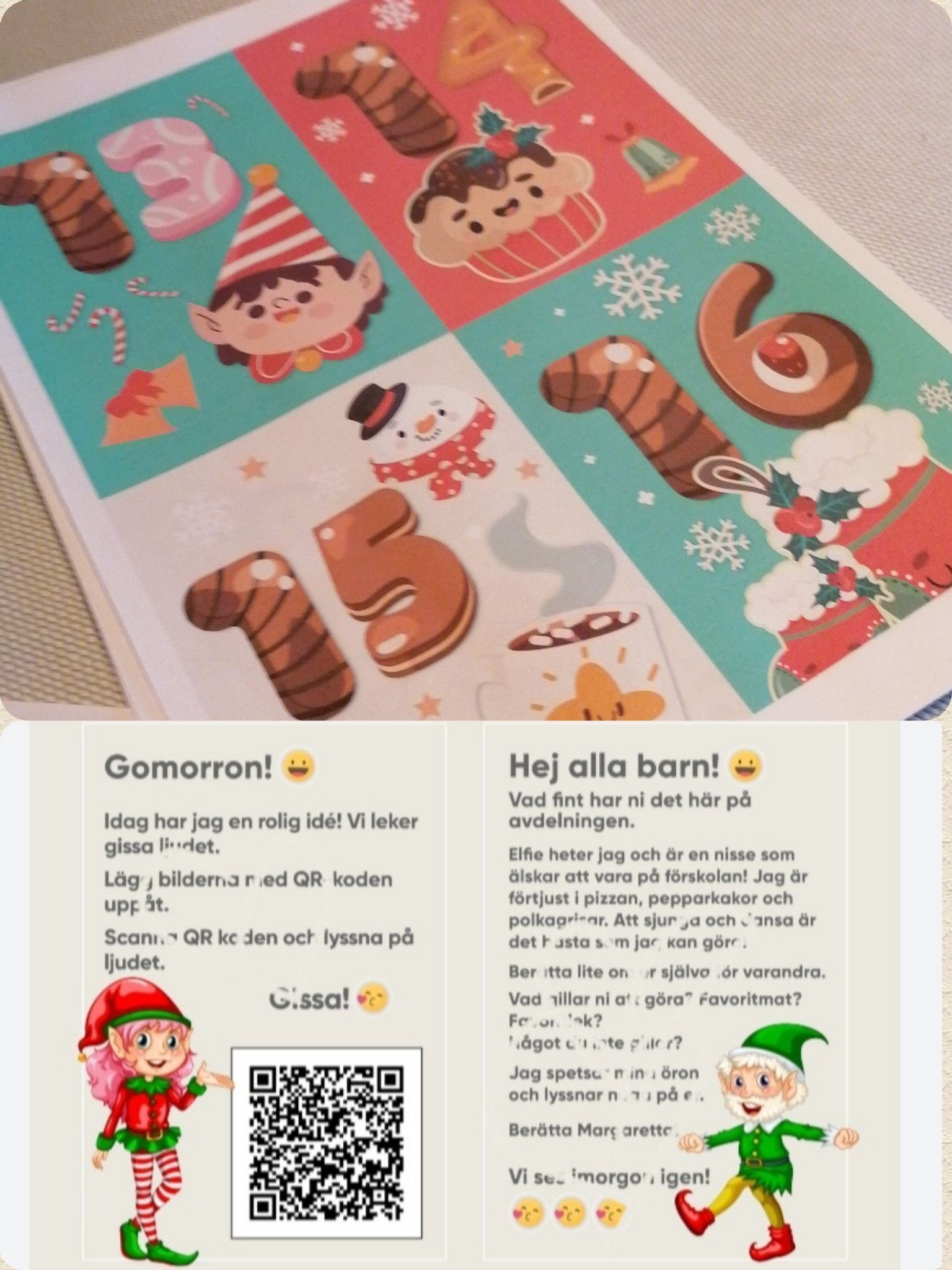Julkalender, adventskalender förskola digitalit.. Köp på Tradera