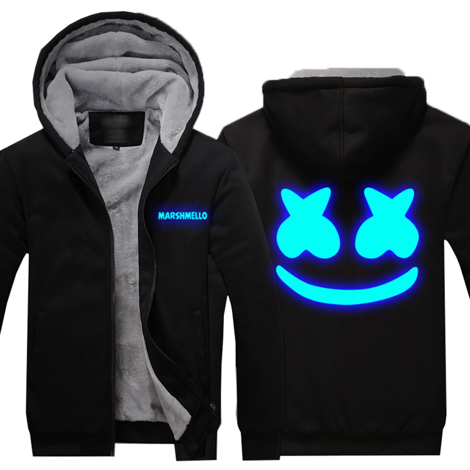 MarshMello Hoodie Sweatshirt / NavyRed,S (332855877) ᐈ MaoTong på Tradera