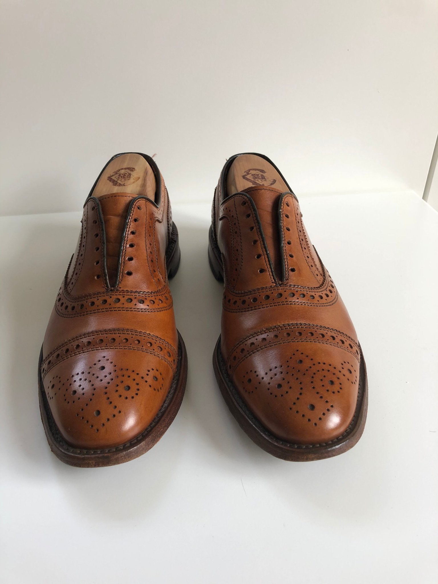 Allen Edmonds Strand Brogue Walnut US 8 EU 41,5 (411244482) á Köp pÃ¥ Tradera
