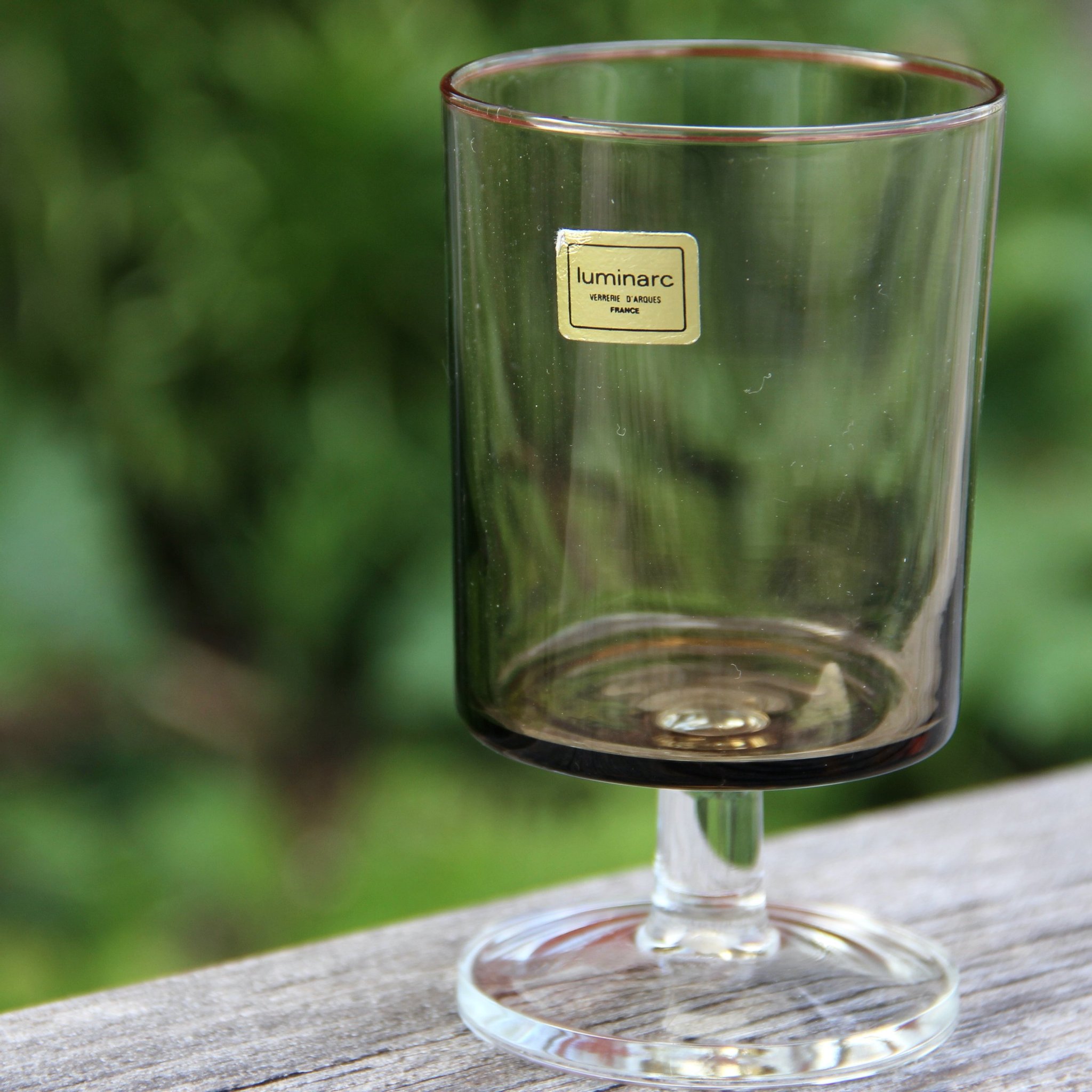 Luminarc France, sotat vinglas, smoked glass, g.. Köp på Tradera