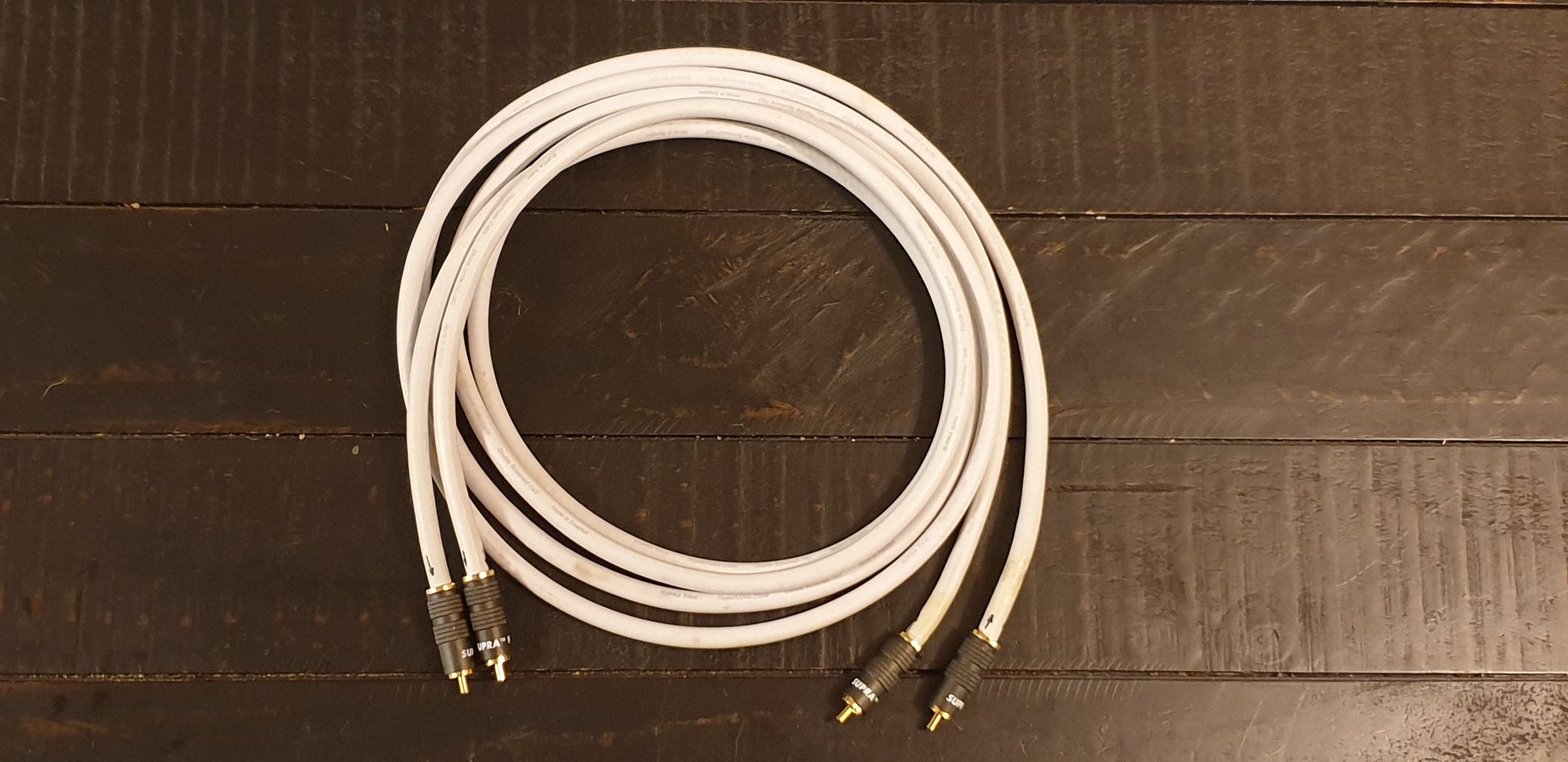 SUPRA CABLES "TRICO" 2XRCA 2M COAX JENVING MADE.. (420260704) ᐈ Köp på