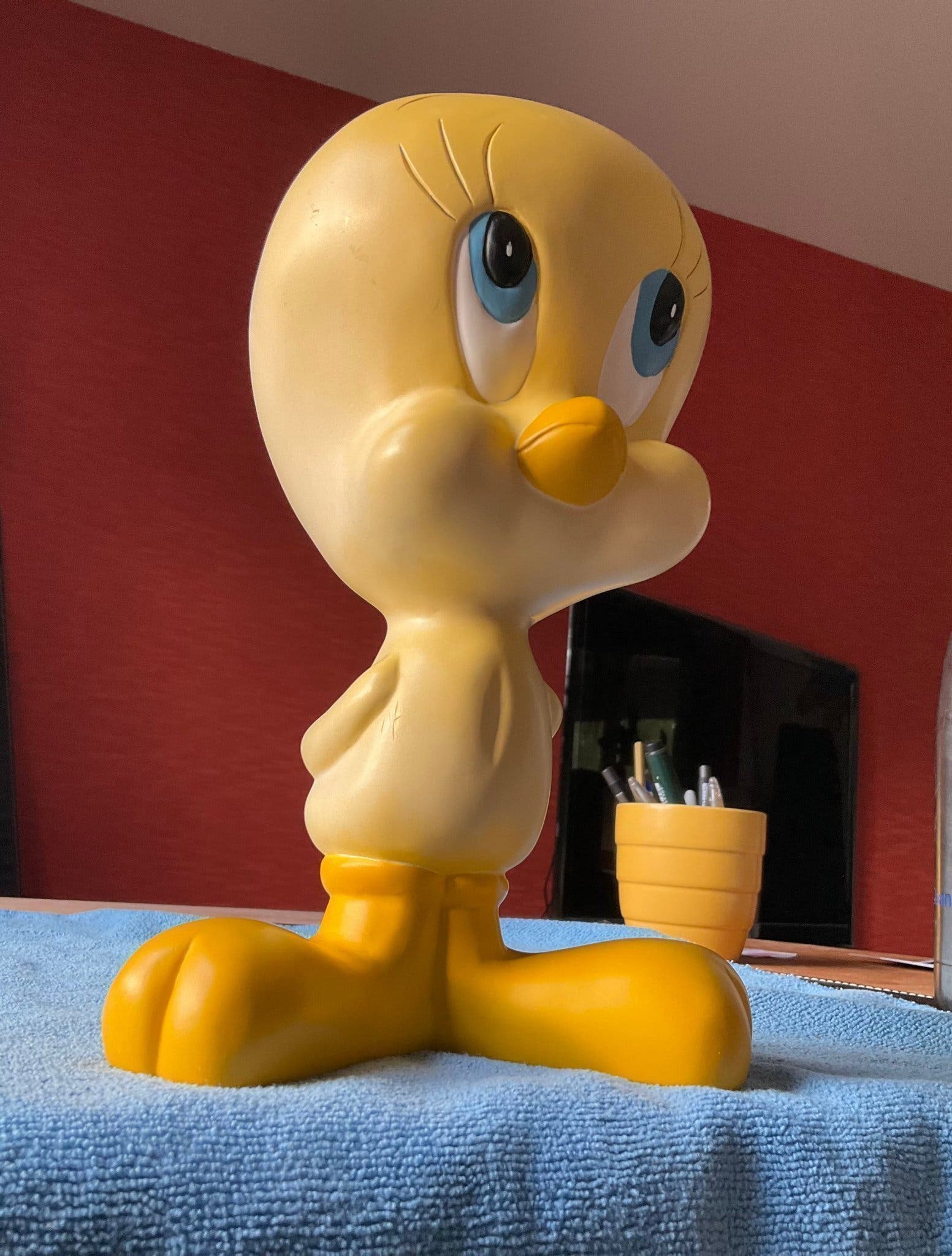 Große offizielle Looney Tunes Tweety Statue aus den 90ern