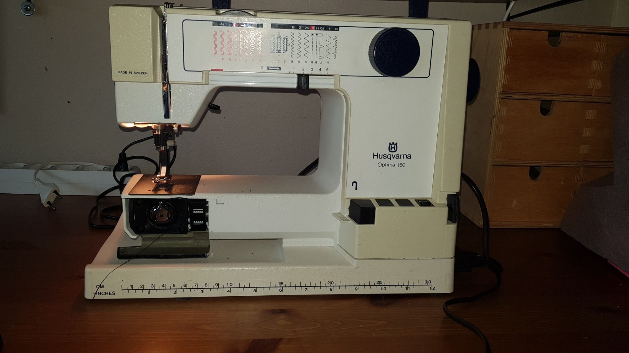 Husqvarna optima 150 symaskin med lock och inst.. (362282516) ᐈ Köp på