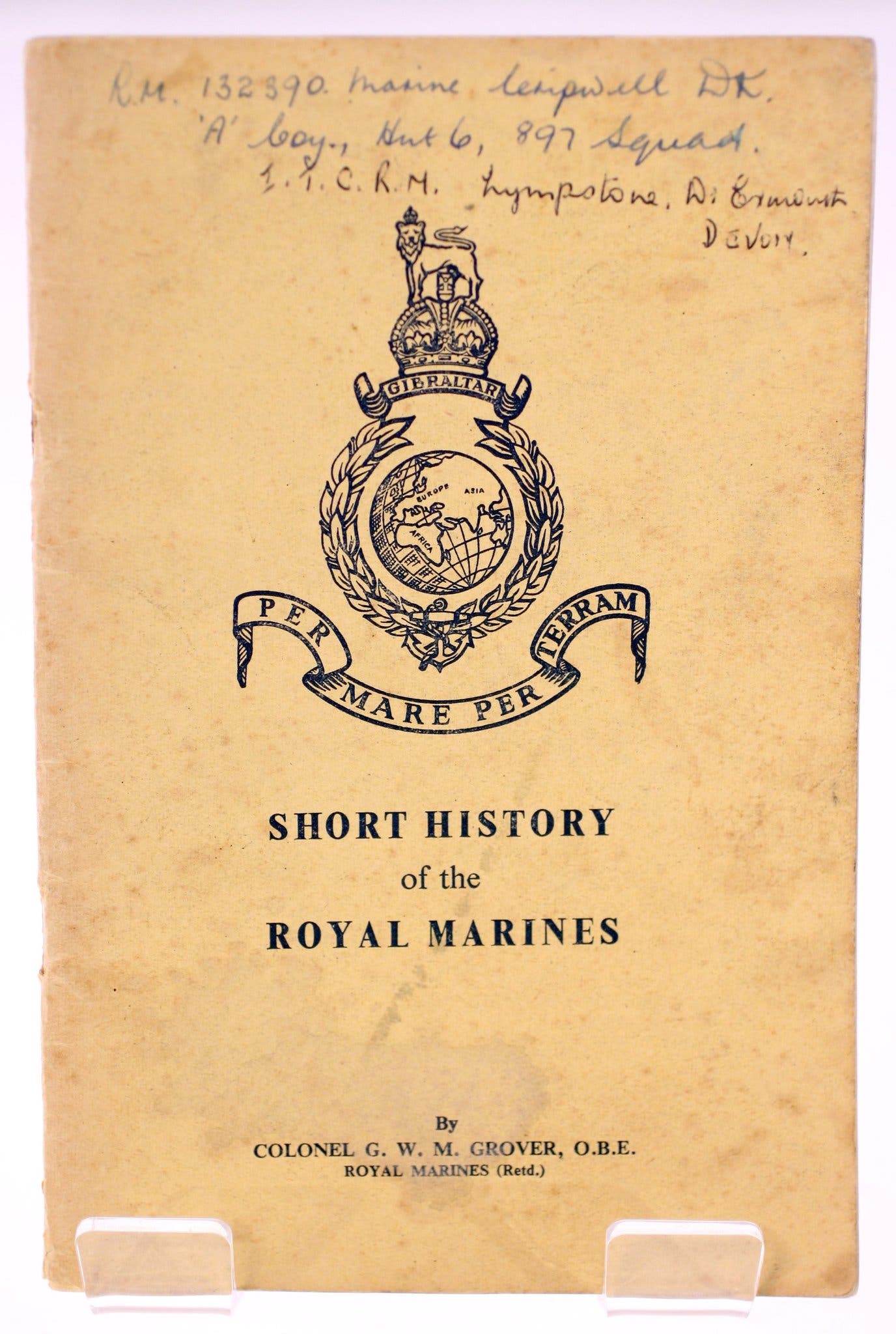 Colonel Short Form Short History of the Royal Marines by Colonel G.. | Köp på Tradera ...