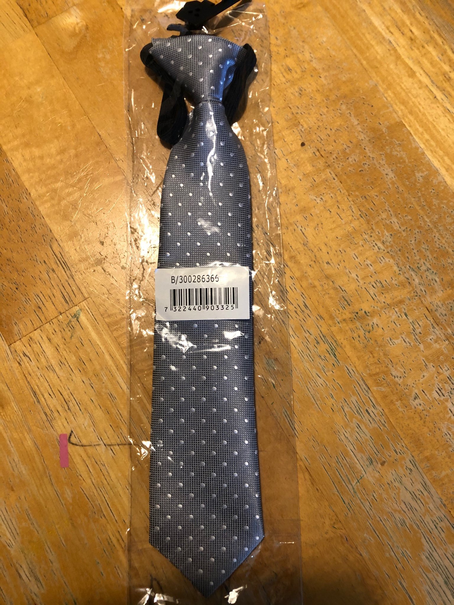 Slips till barn grå silver vita prickar (415460707) ᐈ Köp på Tradera