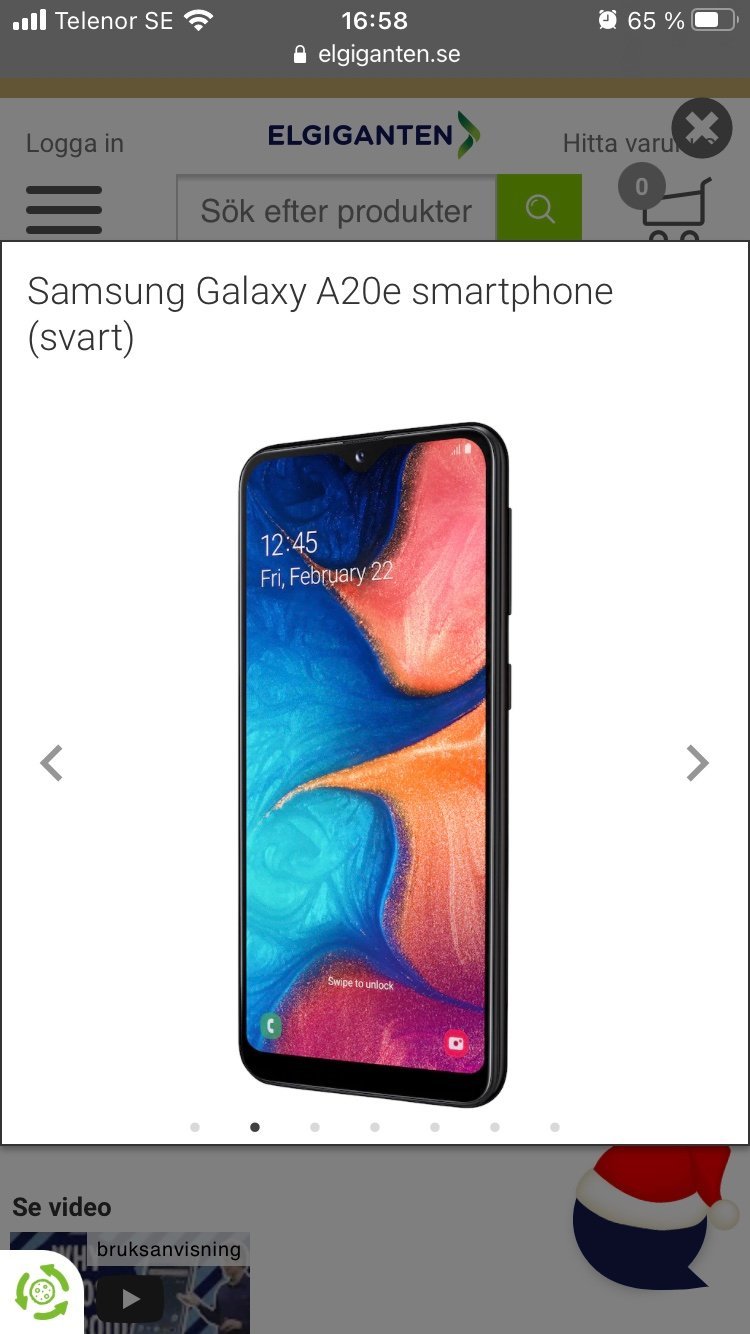 cena samsung a20e