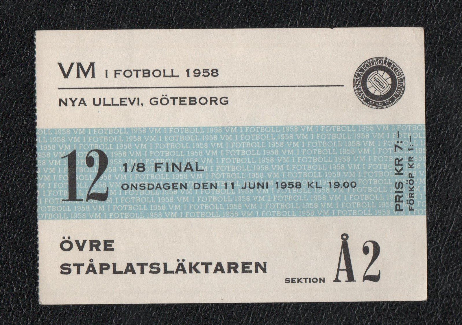 Se produkter som liknar Biljett till Fotbolls VM 195.. på Tradera