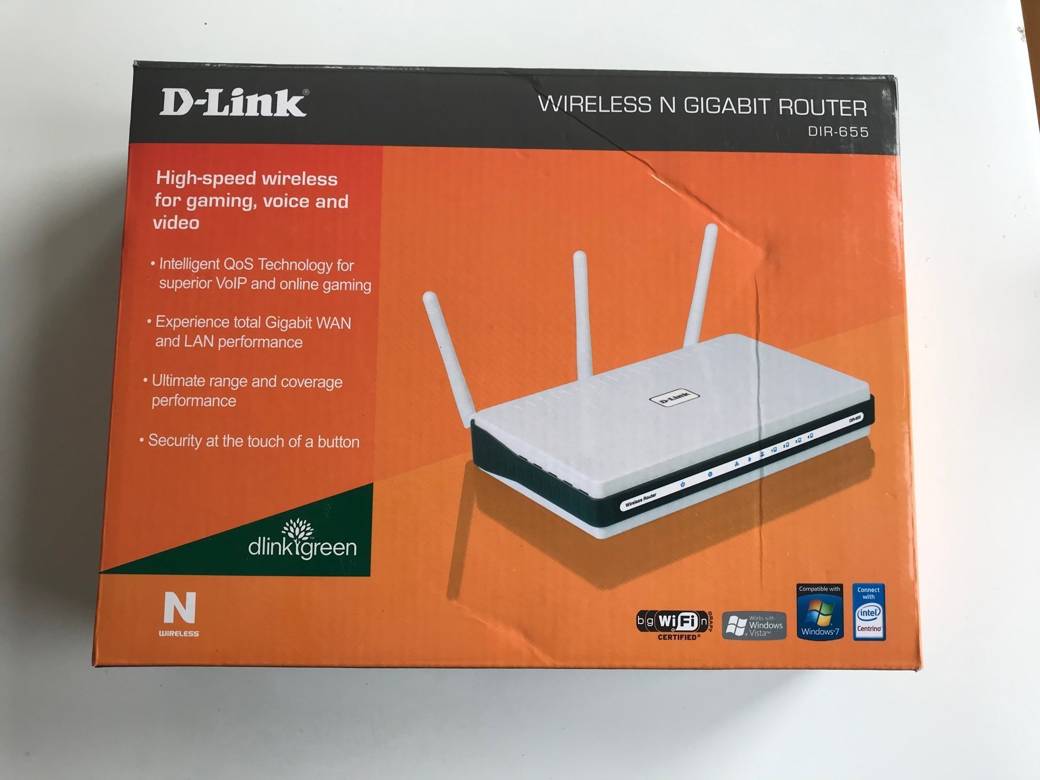 D-LINK Dir-655 komplett med box (394910668) ᐈ Köp på Tradera