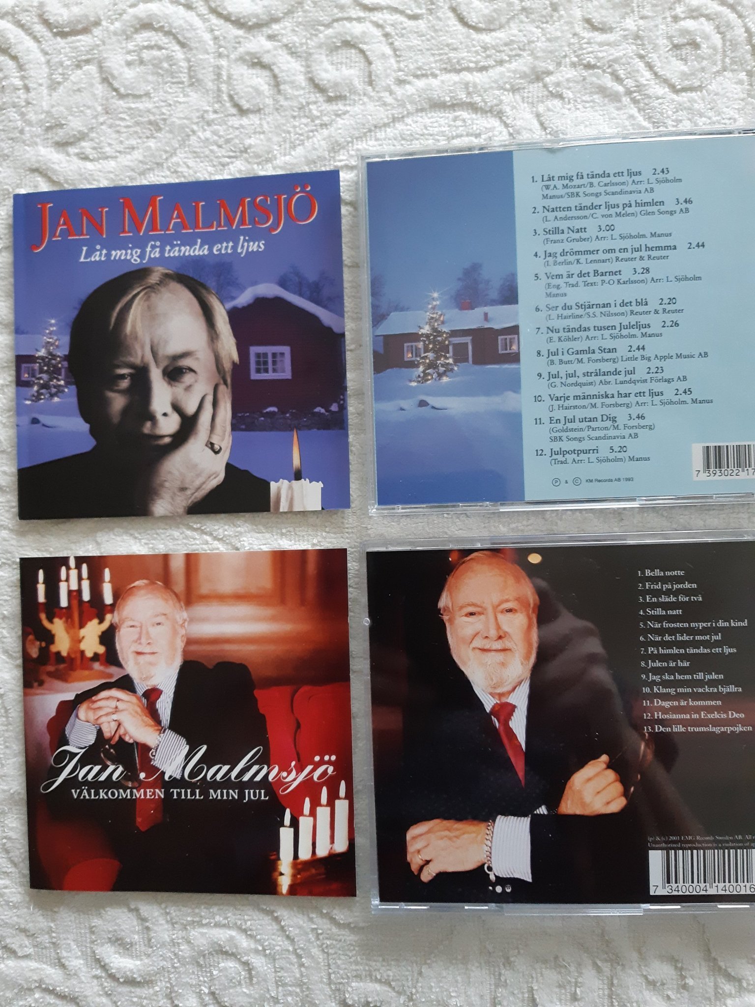 2 fina julcd med Jan Malmsjö, sånghäfte medfölj ...