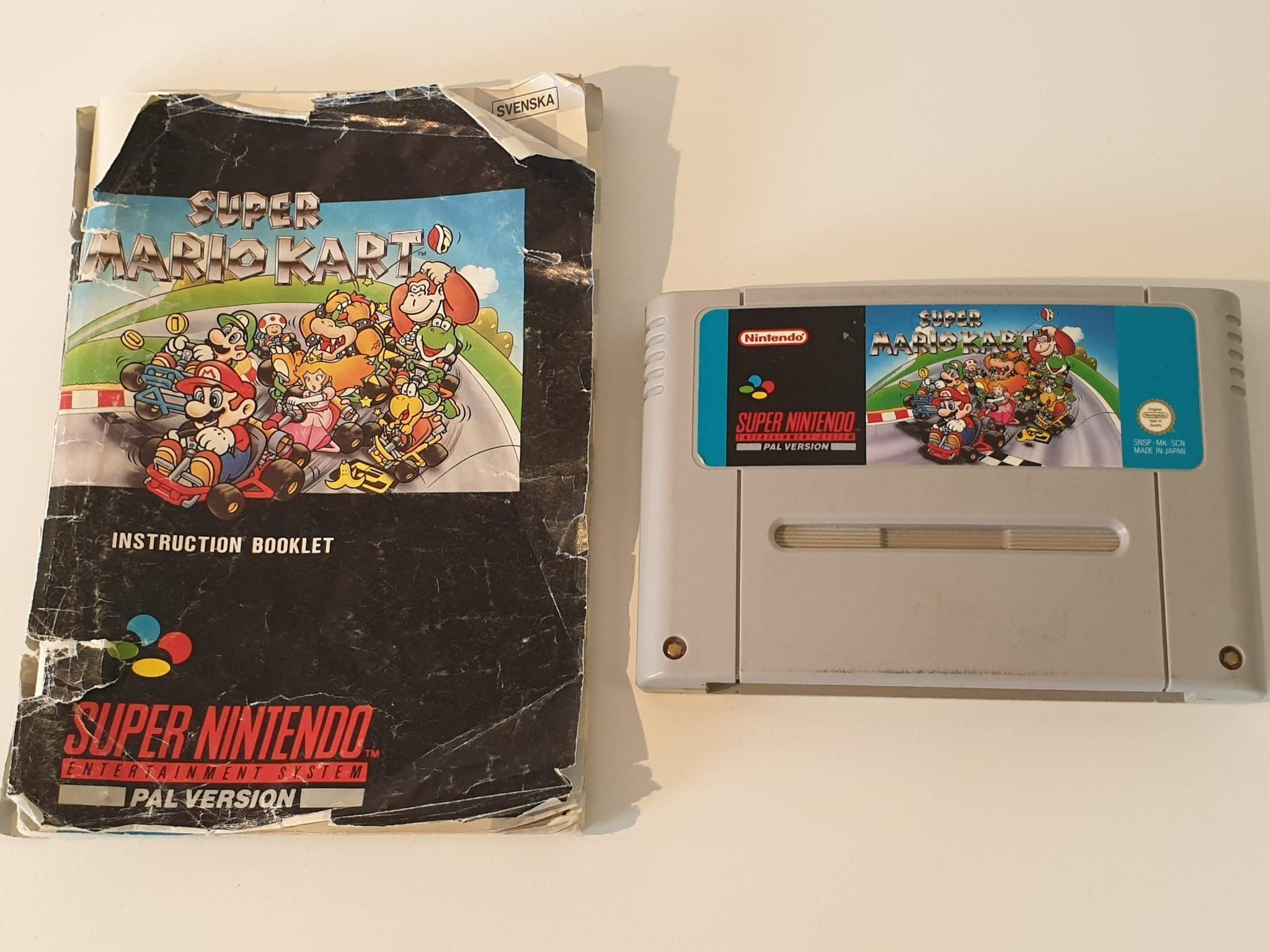 Super Mario Kart + Manual (SCN) (401358260) ᐈ Köp på Tradera