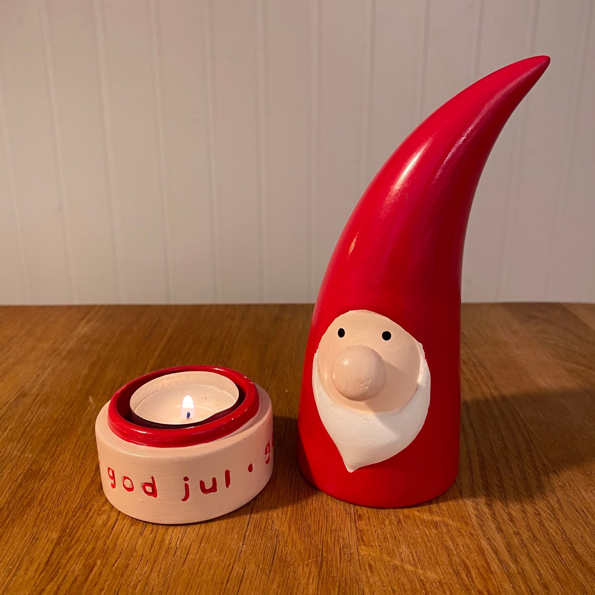 Julstämning ljuslykta julpynt tomte Cult design.. Köp på Tradera