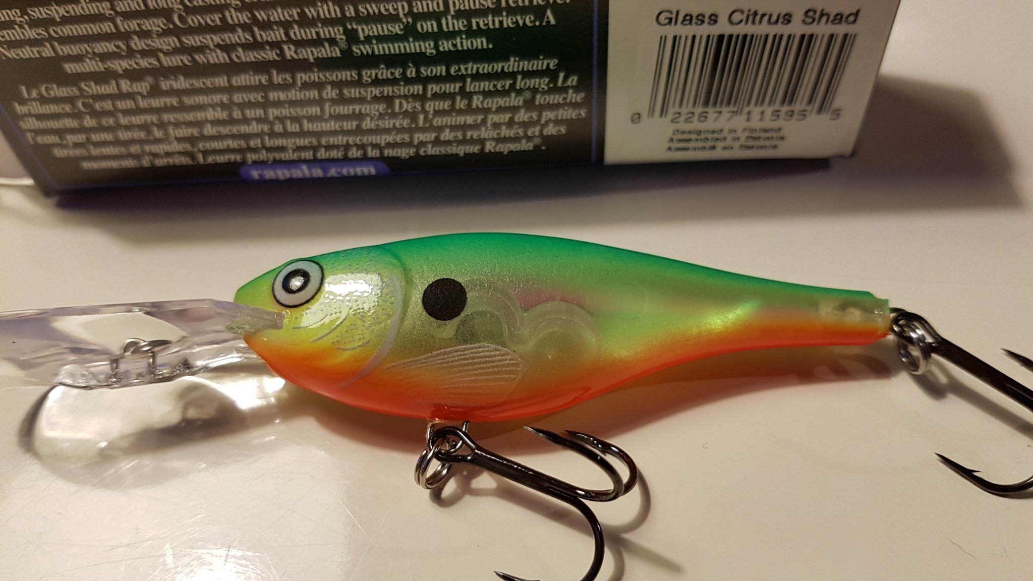 Rapala Glass Shad Rap GSR07 GCS (Glass Citrus S.. (407213429) ᐈ Köp på ...
