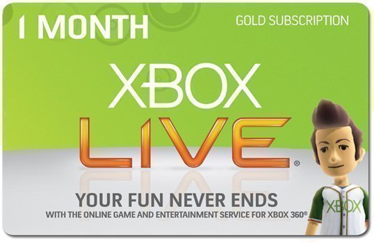 Xbox Live Gold 1 Månad