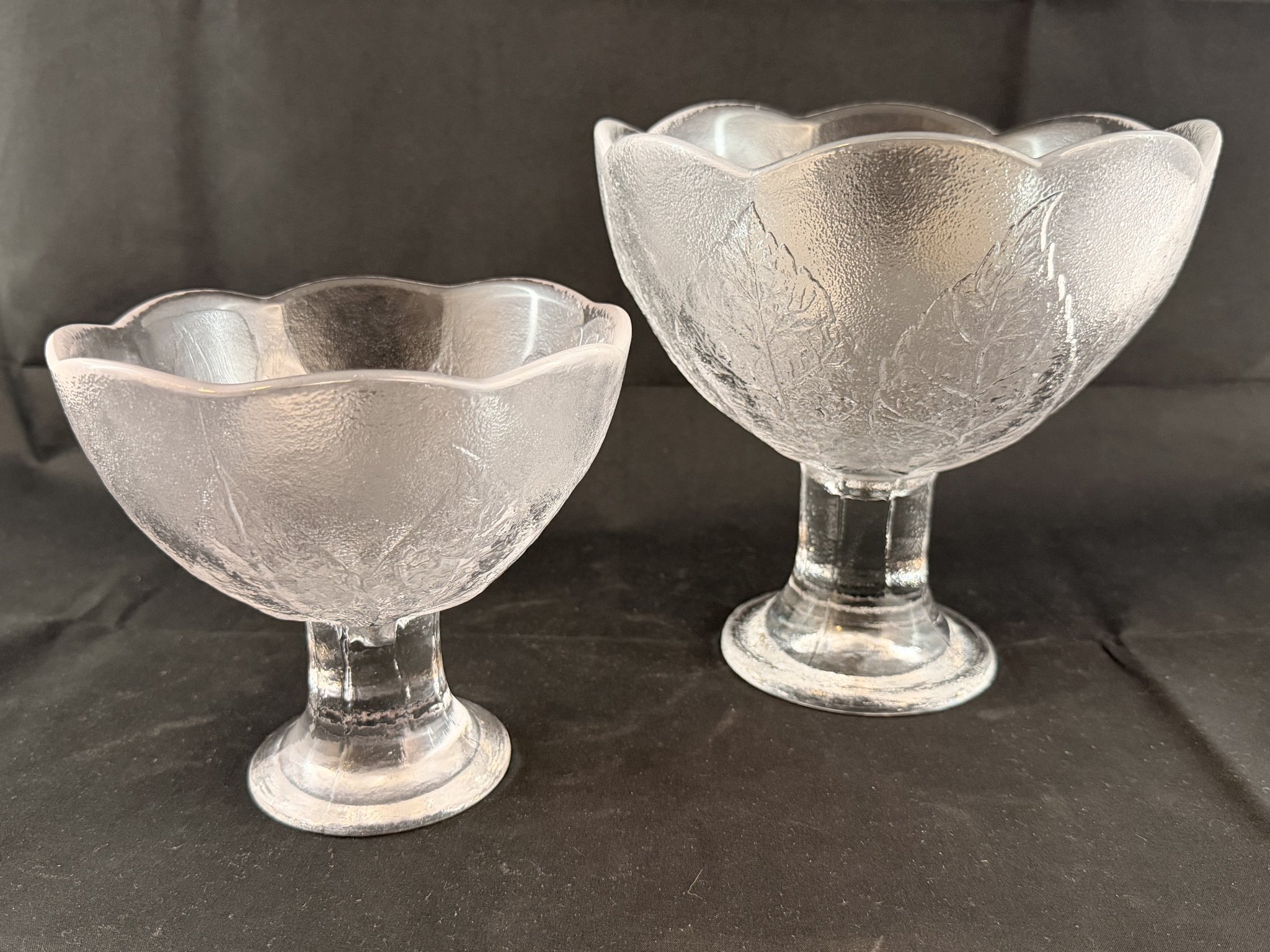 GLASSKÅL PÅ FOT / PEDESTAL-SKÅL 2ST PARTY DESIGN GÖRAN WÄRFF FÖR KOSTA BODA