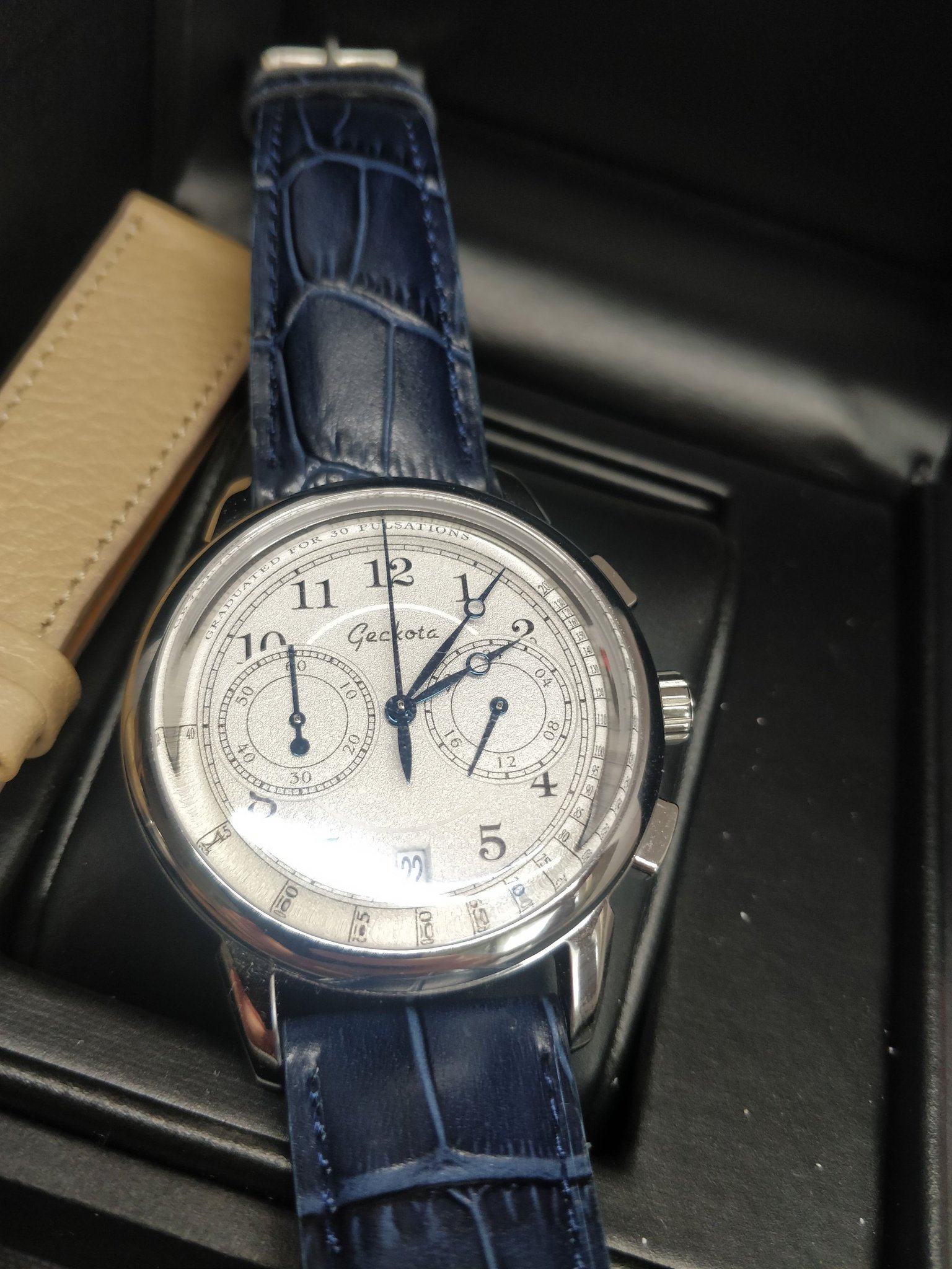 Geckota p02 med Seiko vk64 mecaquartz (401702964) ᐈ Köp på Tradera