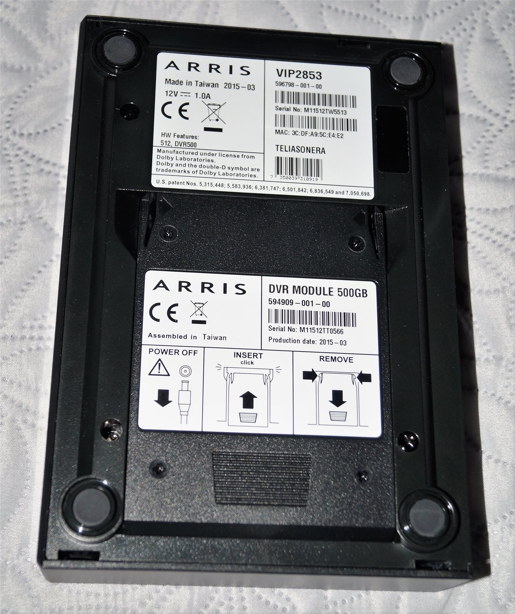 arris vip2853 hard drive arris vip2853 hard drive