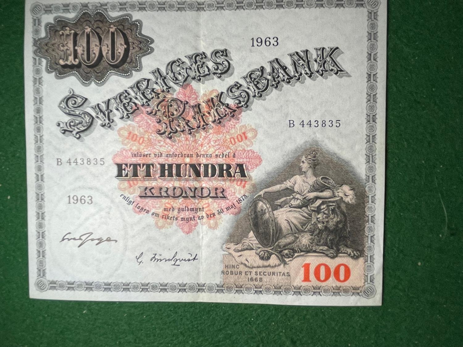 Se produkter som liknar 100 Kronors sedel på Tradera (542017993)
