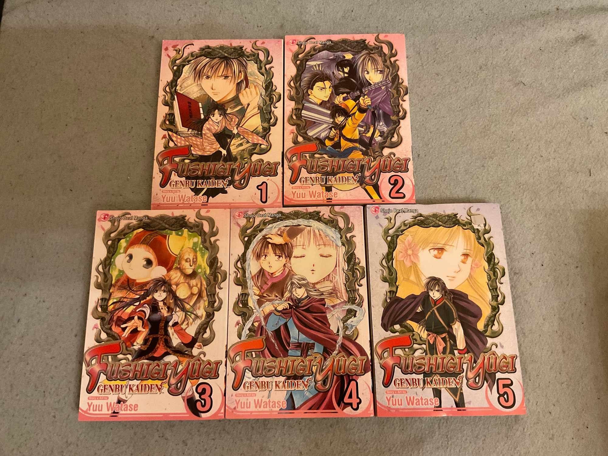 Fushigi Yuugi Genbu volúmenes 1-5 manga en inglés