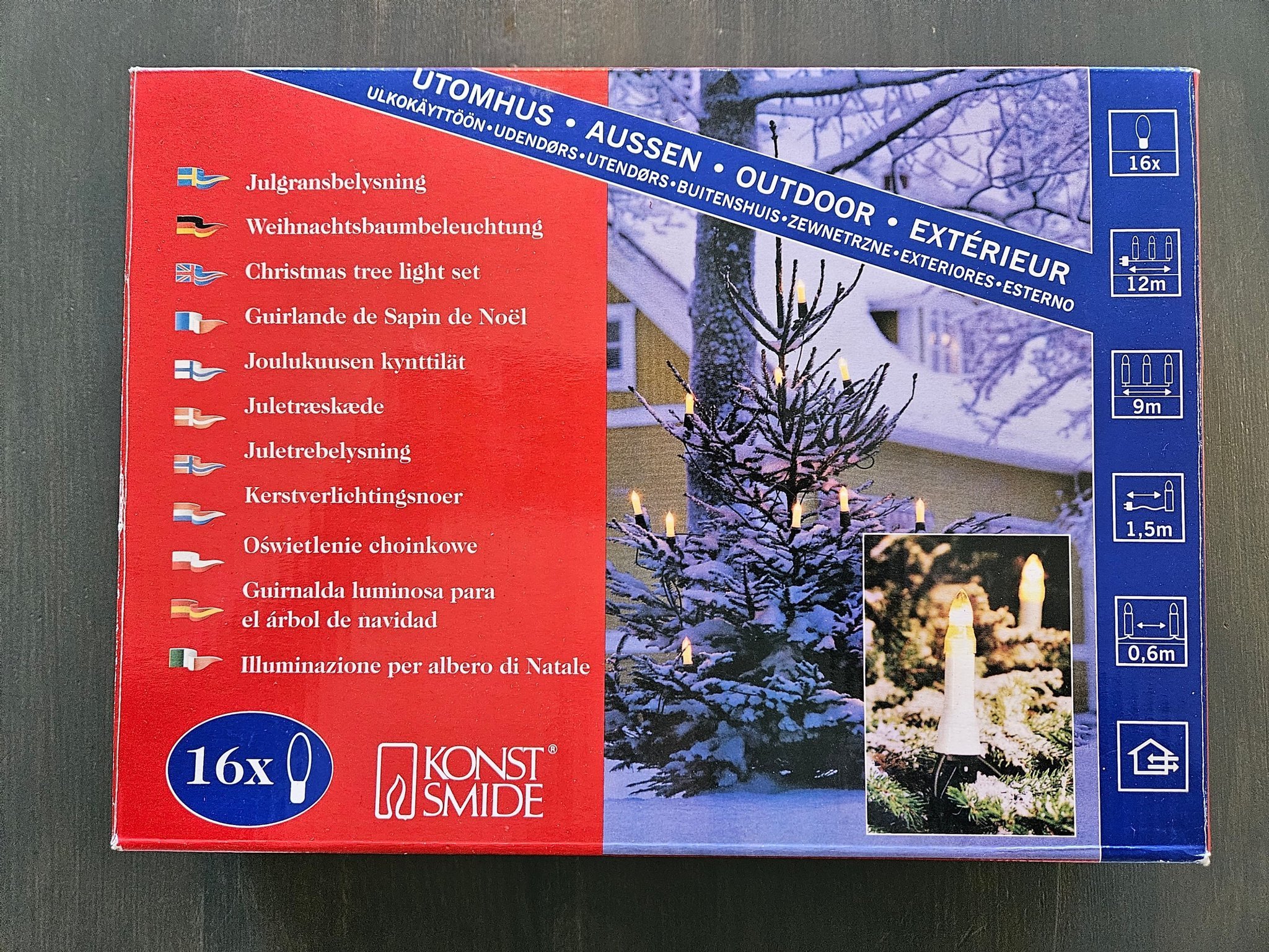 Julgransbelysning, utomhus, KONST SMIDE, 16 lam.. Köp på Tradera