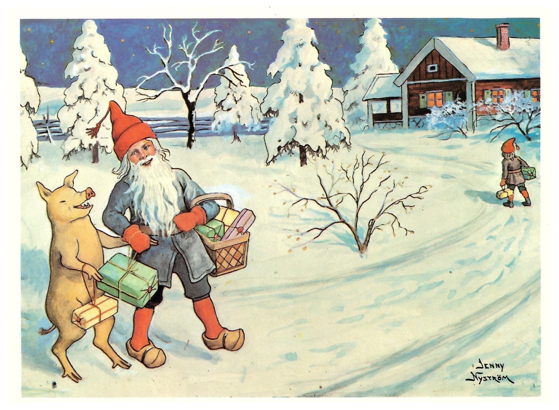 JULKORT DUBBELT / JENNY NYSTRÖM (431744390) ᐈ Köp på Tradera