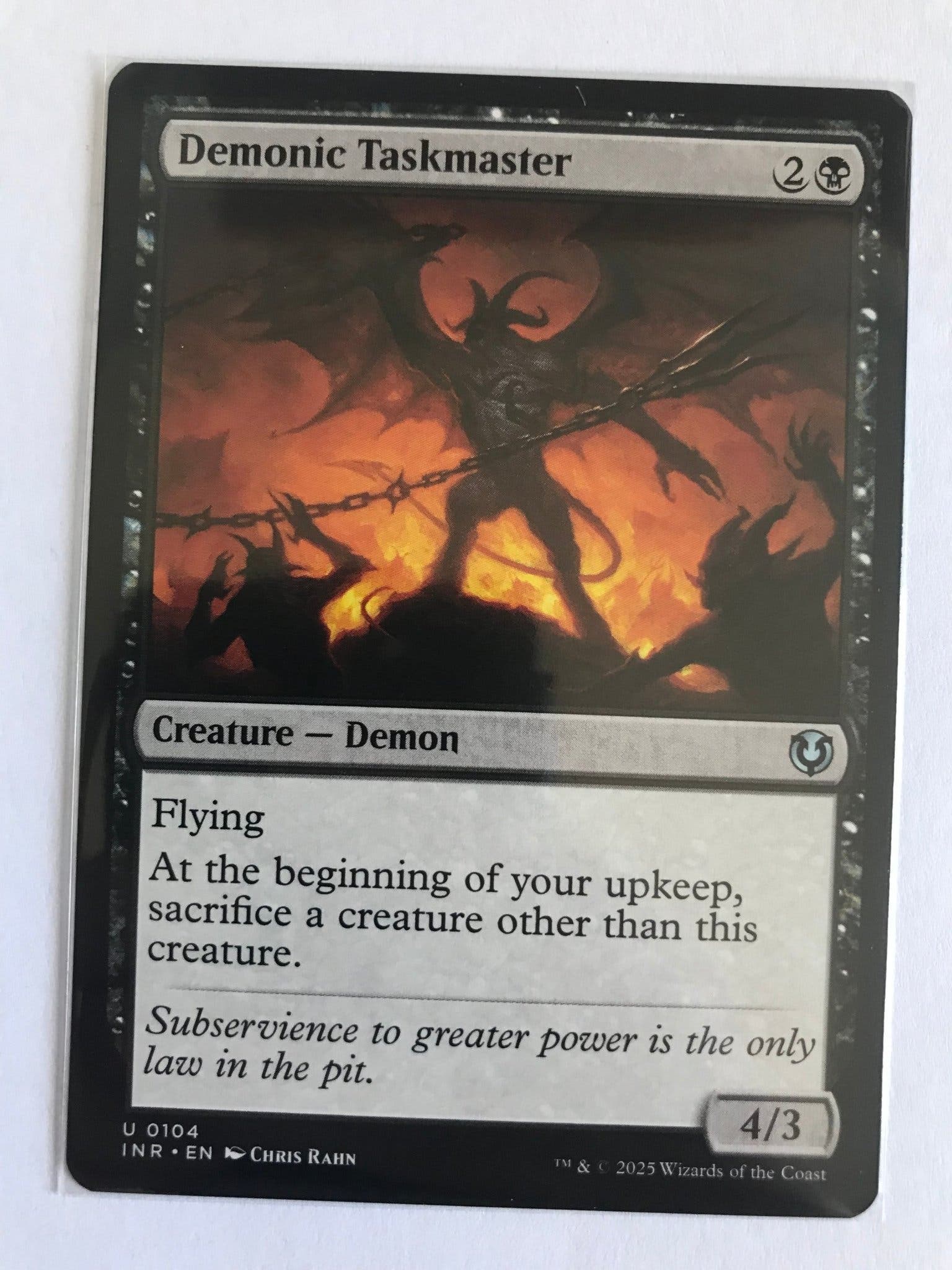 Magic The Gathering - Demonic Taskmaster | Köp på Tradera (725031577)