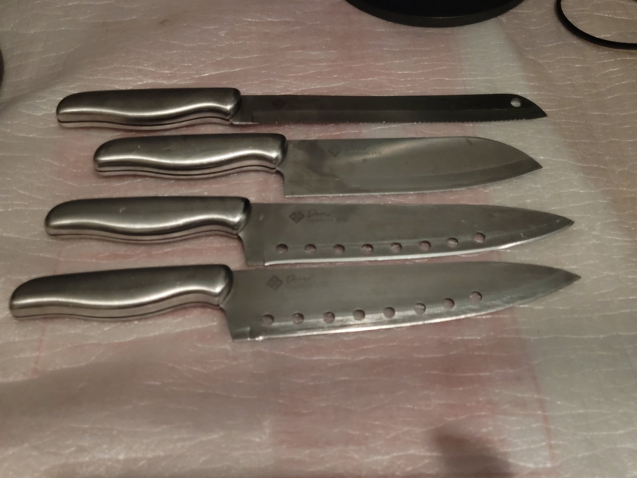 Dorre 4 St. Köksknivar i Rostfritt Stål