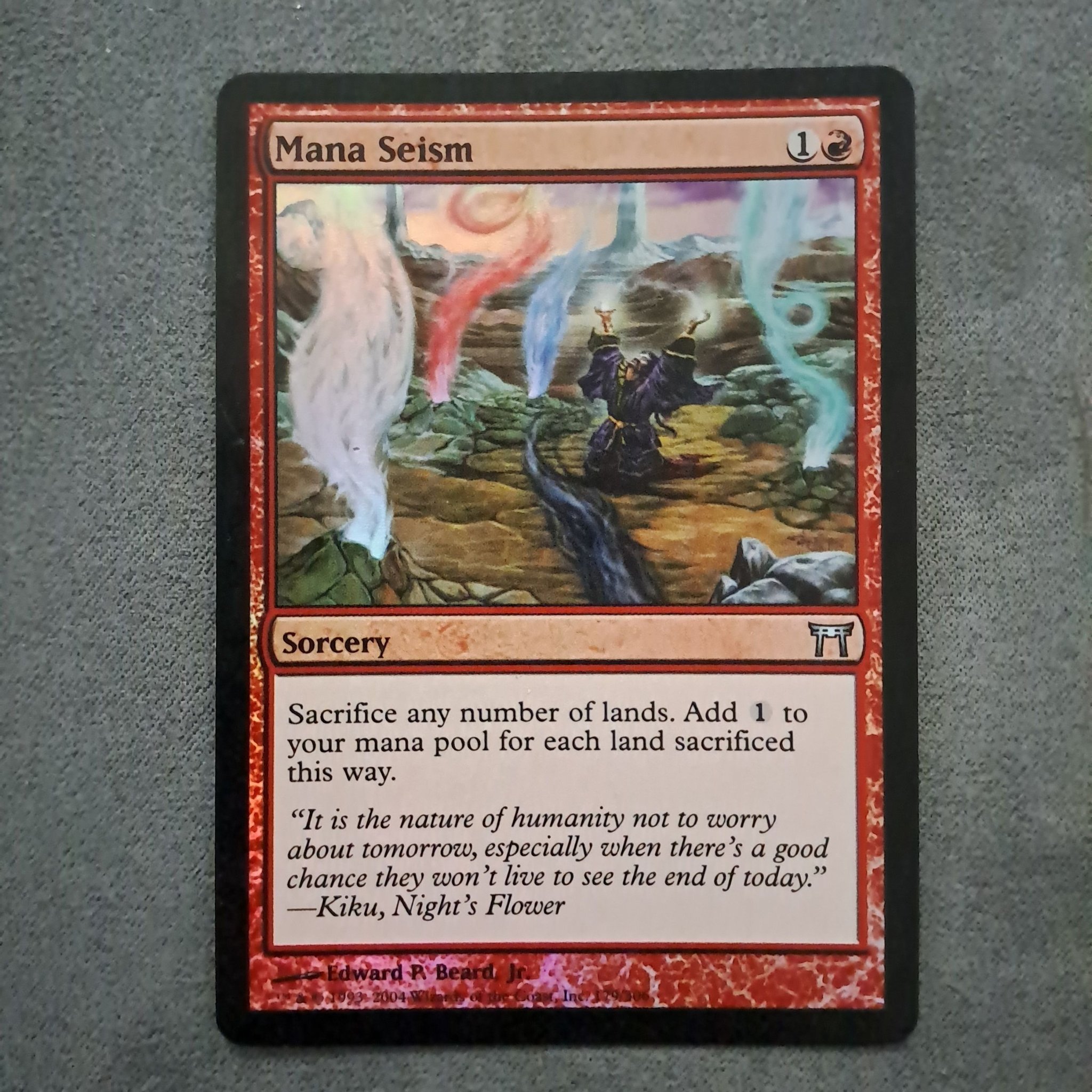 1x Mana Seism [Foil] #179, UC - Champipns of Kamigawa - Magic the Gathering