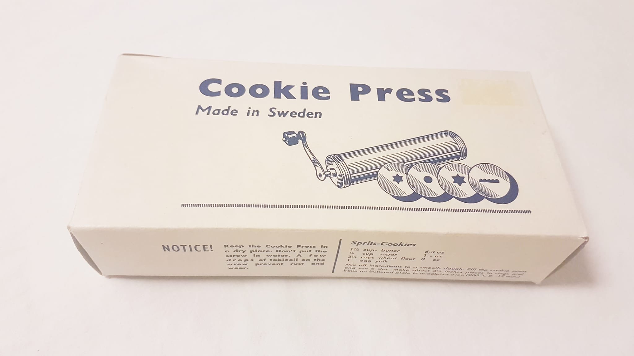 KAKSPRITS / Cookie press med vev Original, Ma.. Köp på Tradera