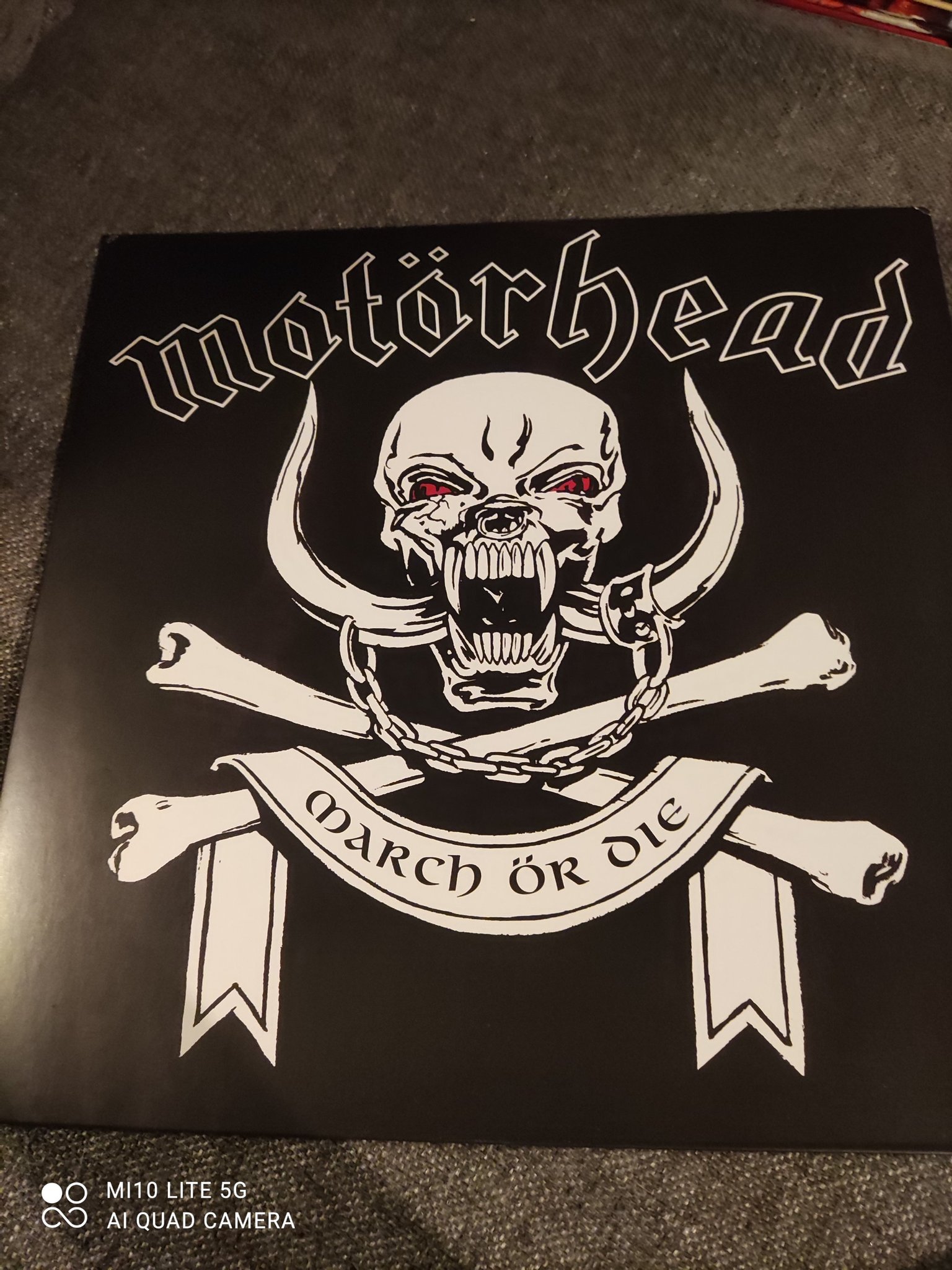 Motörhead March Or Die Cross Bones White T-Shirt, White - 6