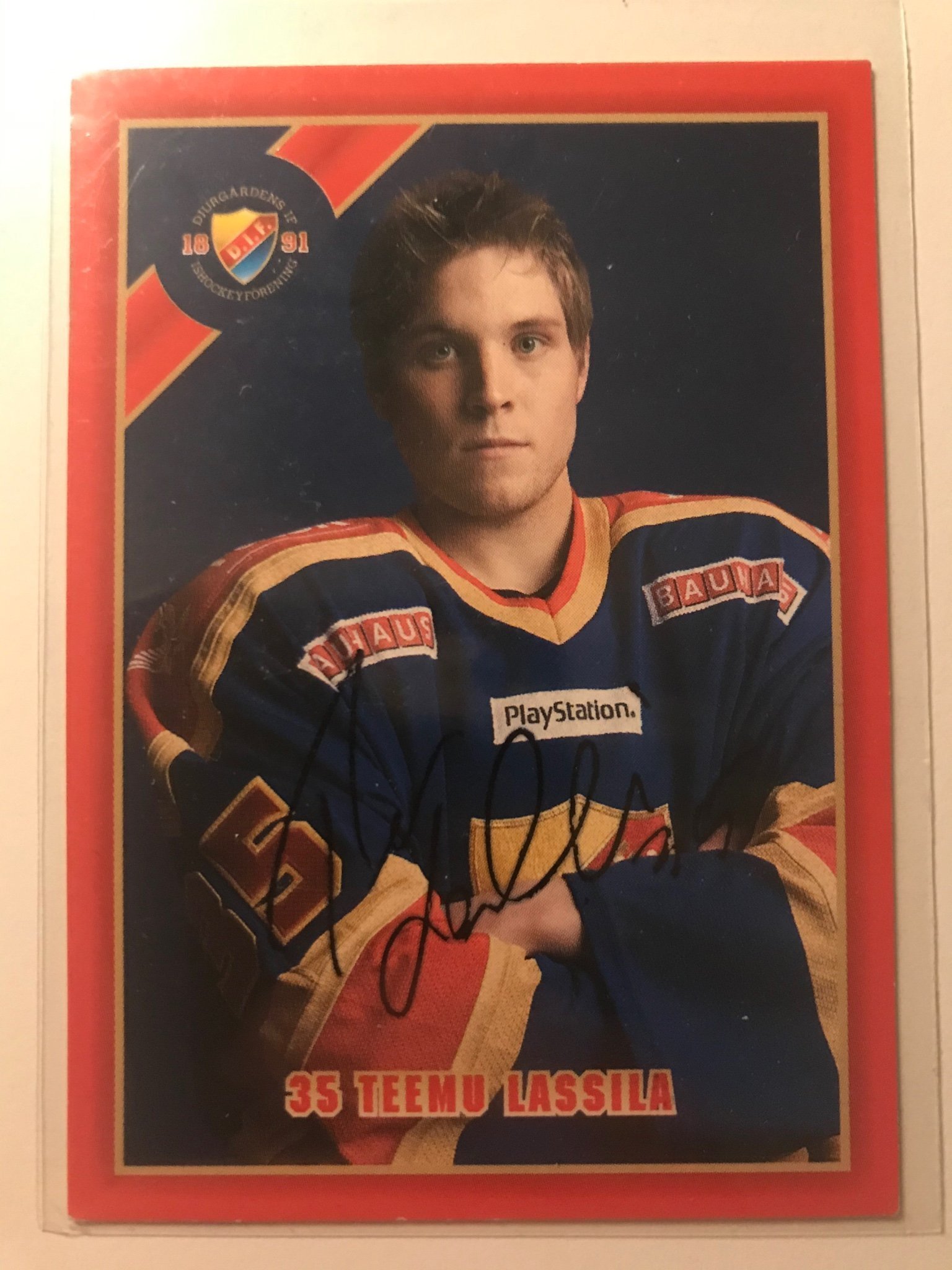 Teemu Lassila - Djurgårdens IF - äkta autograf .. Köp på Tradera