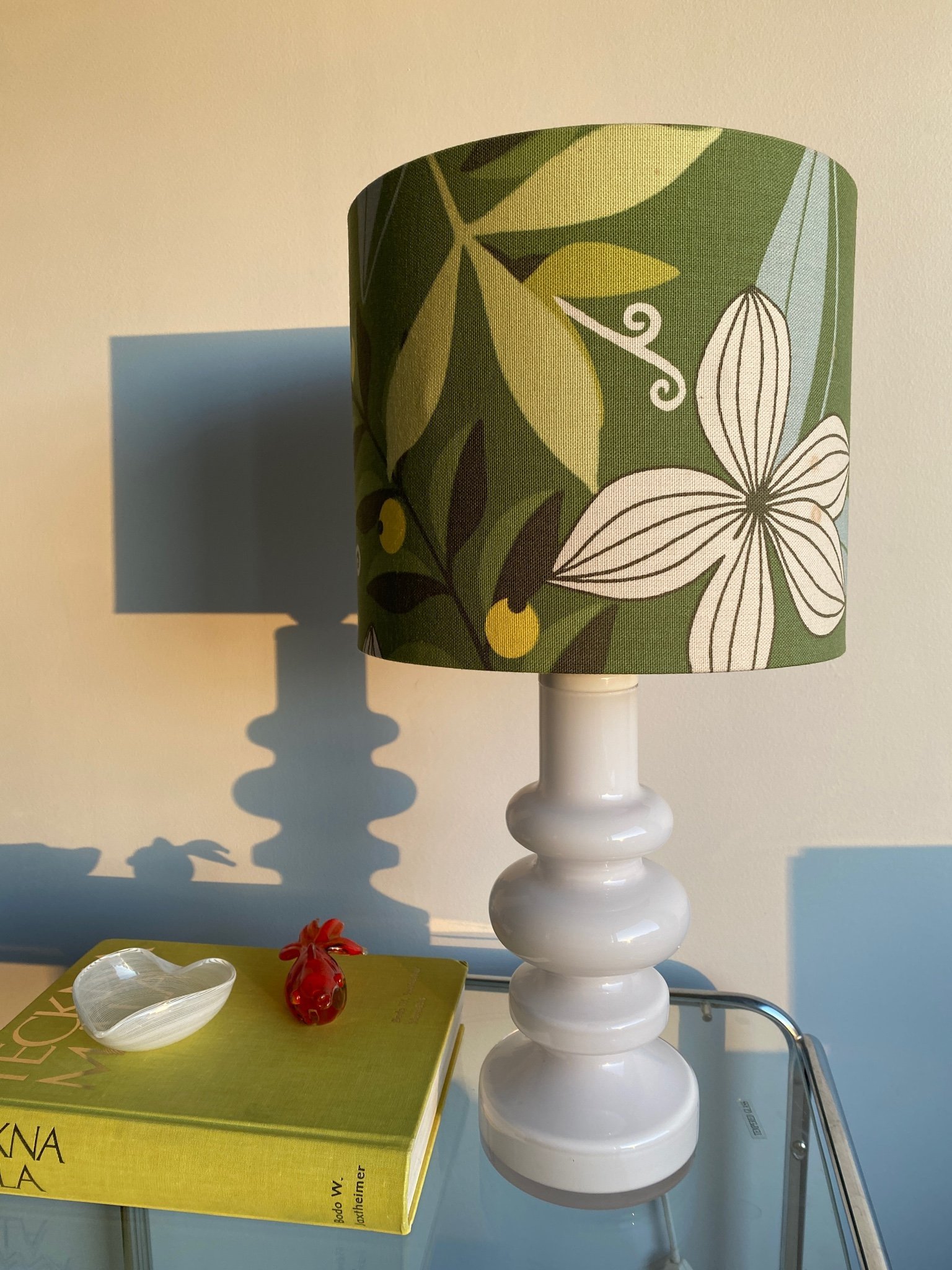 LAMPA Med Retro Lampsk rm Glas Gunnar Ander K p P Tradera 