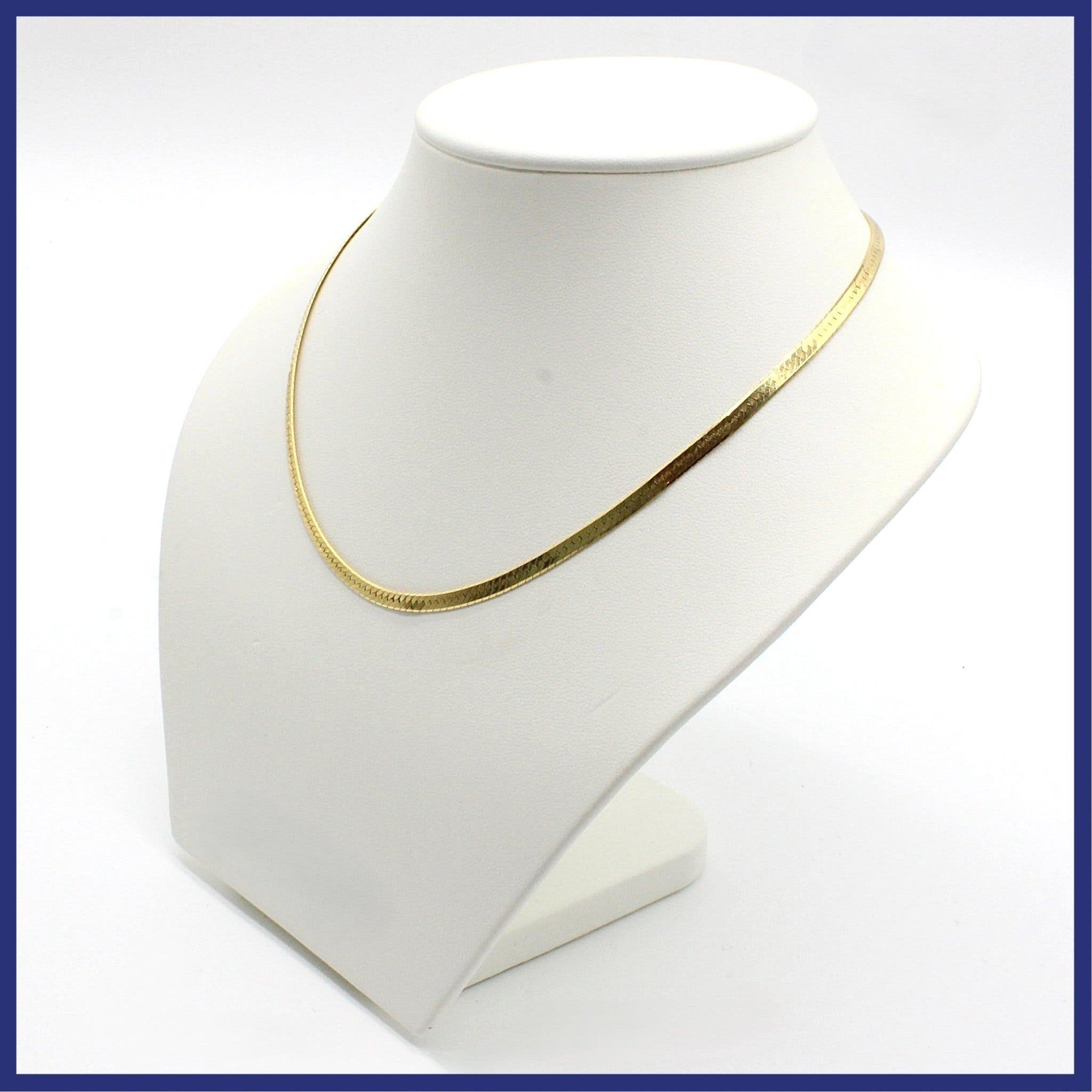 Halsband, 18K guld, ormlänk (vikt 11,42g, längd 42,4cm)