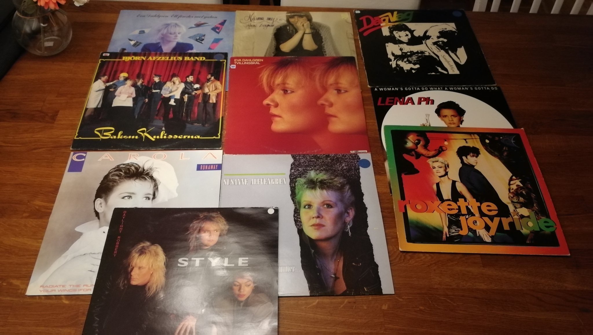 10 st vinyl skivor svensk musik! (403231374) ᐈ Köp på Tradera