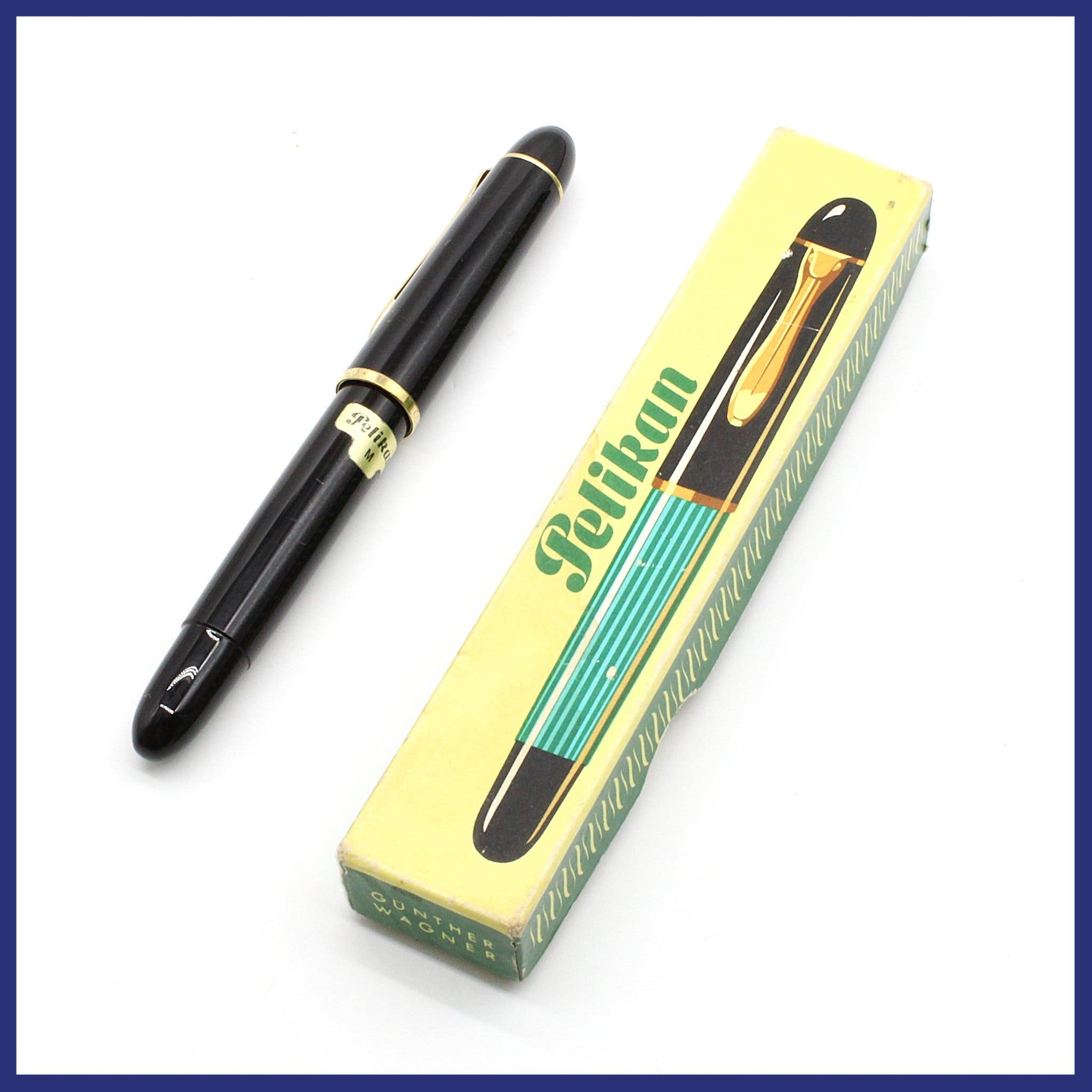 Reservoarpenna, Pelikan, 14K guldfjäder, längd 12,2cm