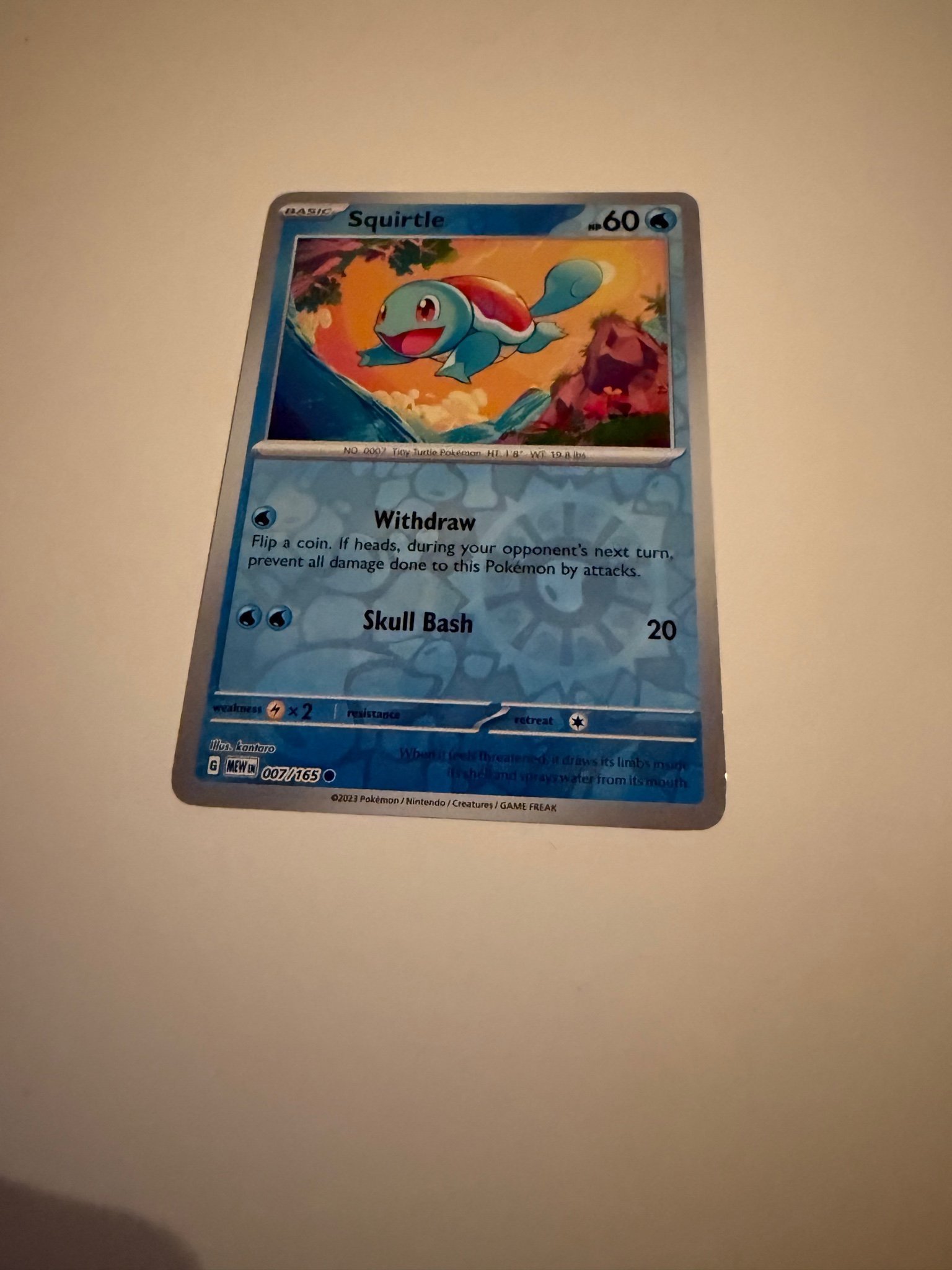 Squirtle reverse holo 151