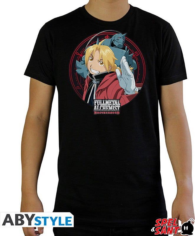 Camiseta negra Fullmetal Alchemist Brotherhood talla XL