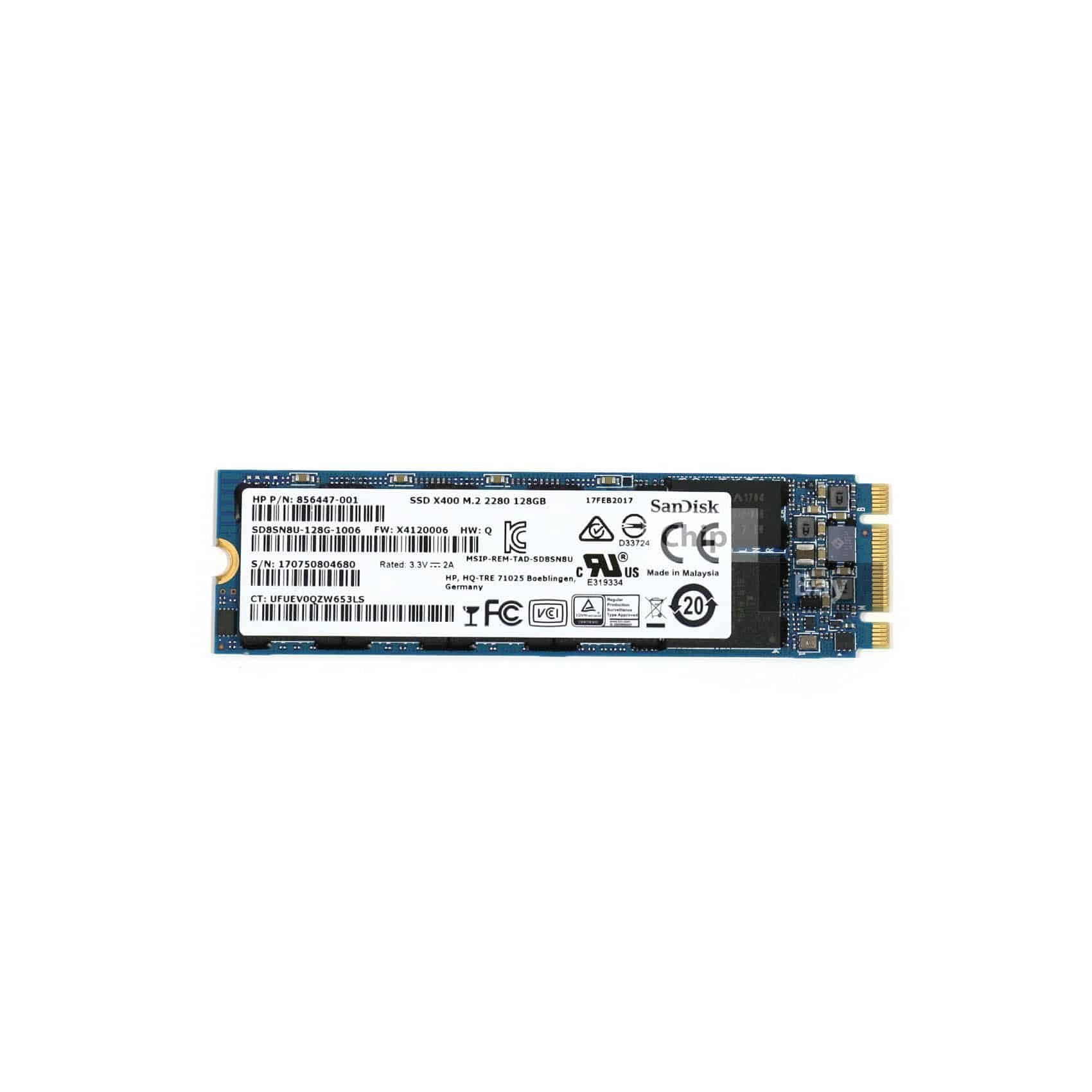 Sandisk x400 ssd m 2 2280 128gb 408835072 k p p tradera