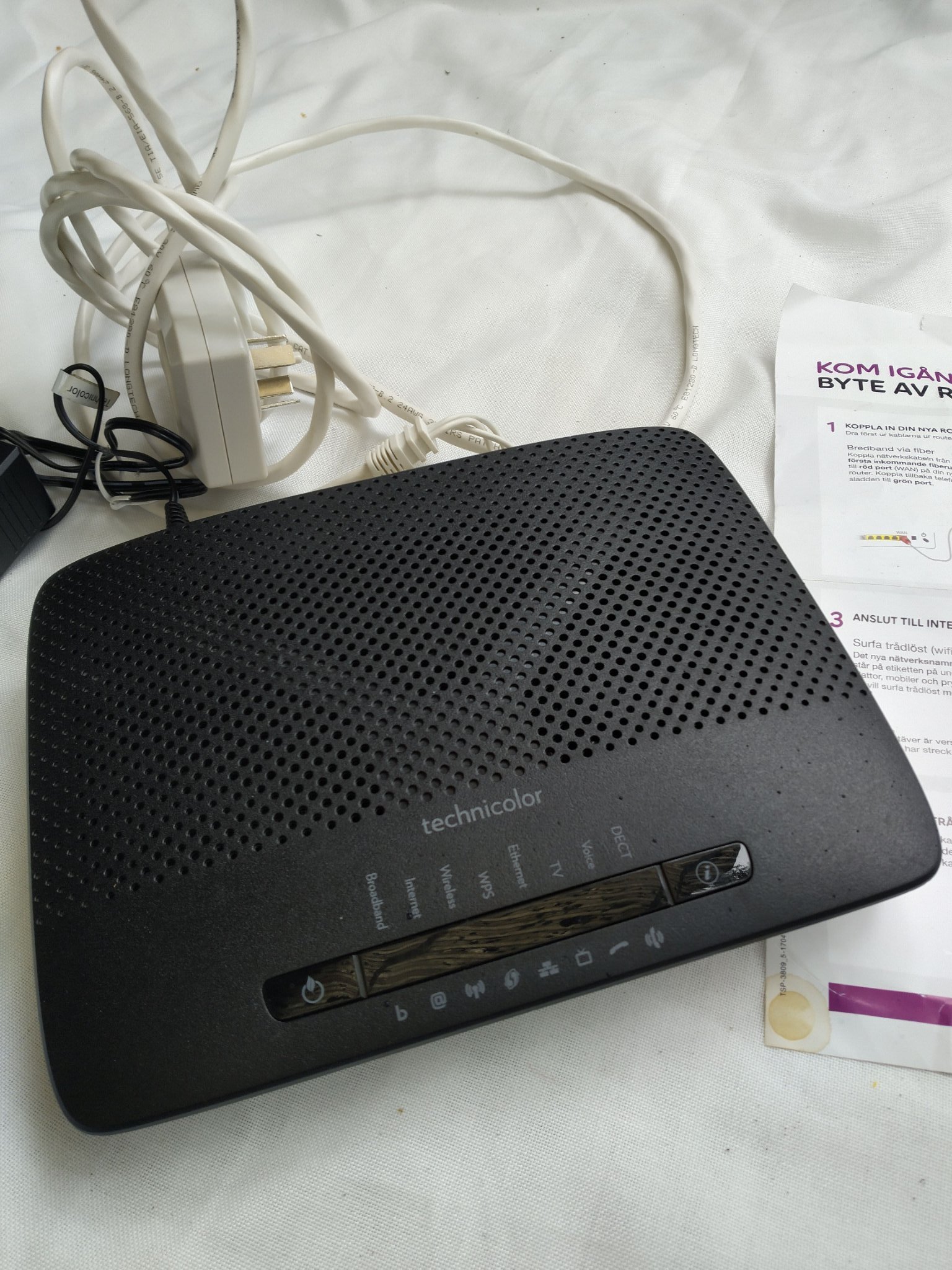Telia router TG799T plus mellanpropp och kabel .. (417681874) ᐈ Köp på