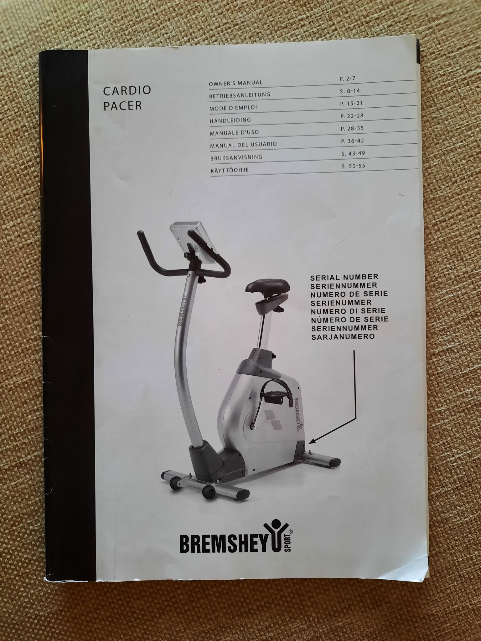 bremshey cardio pacer exercise bike