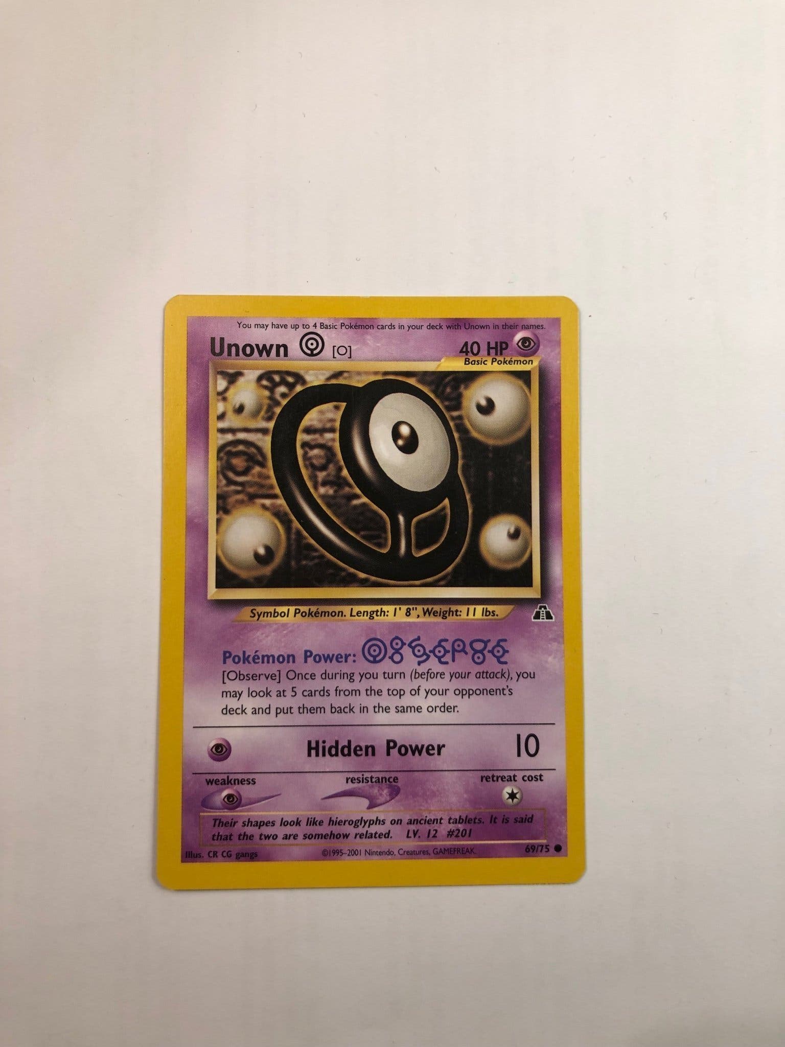 Unown R Neo Se produkter som liknar Unown 69/75 - Neo Discovery -.. på Tradera ...